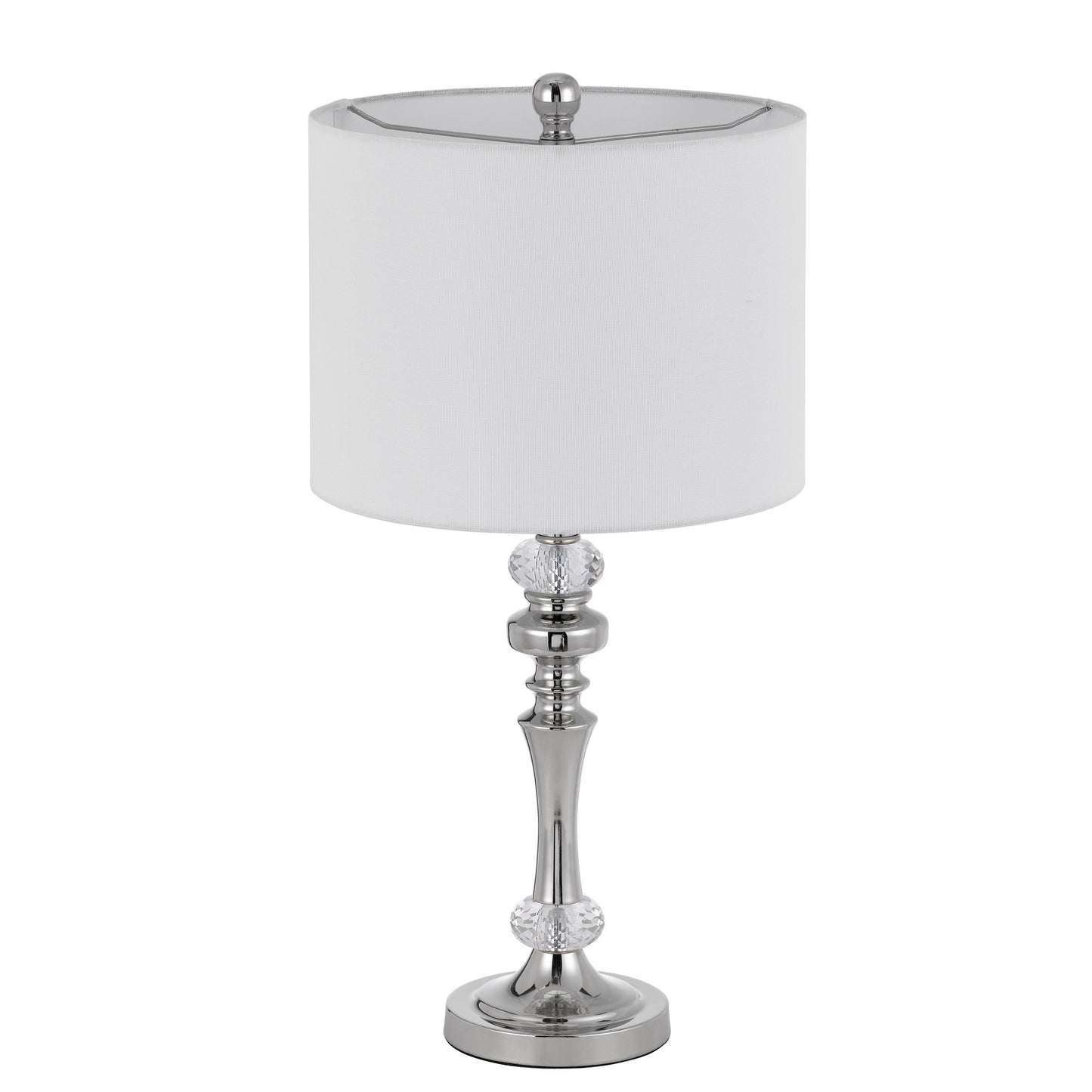 silver table lamp