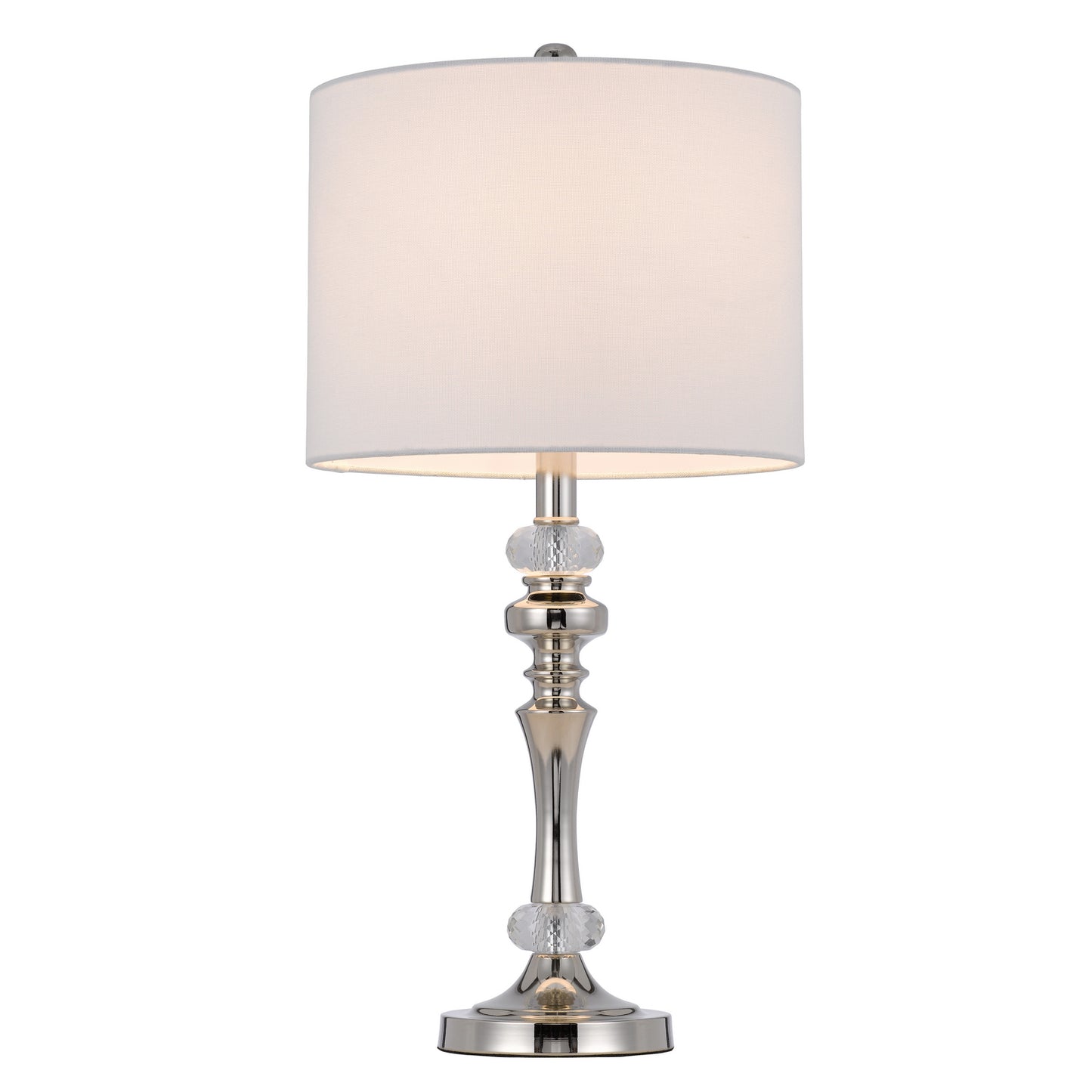 silver table lamp