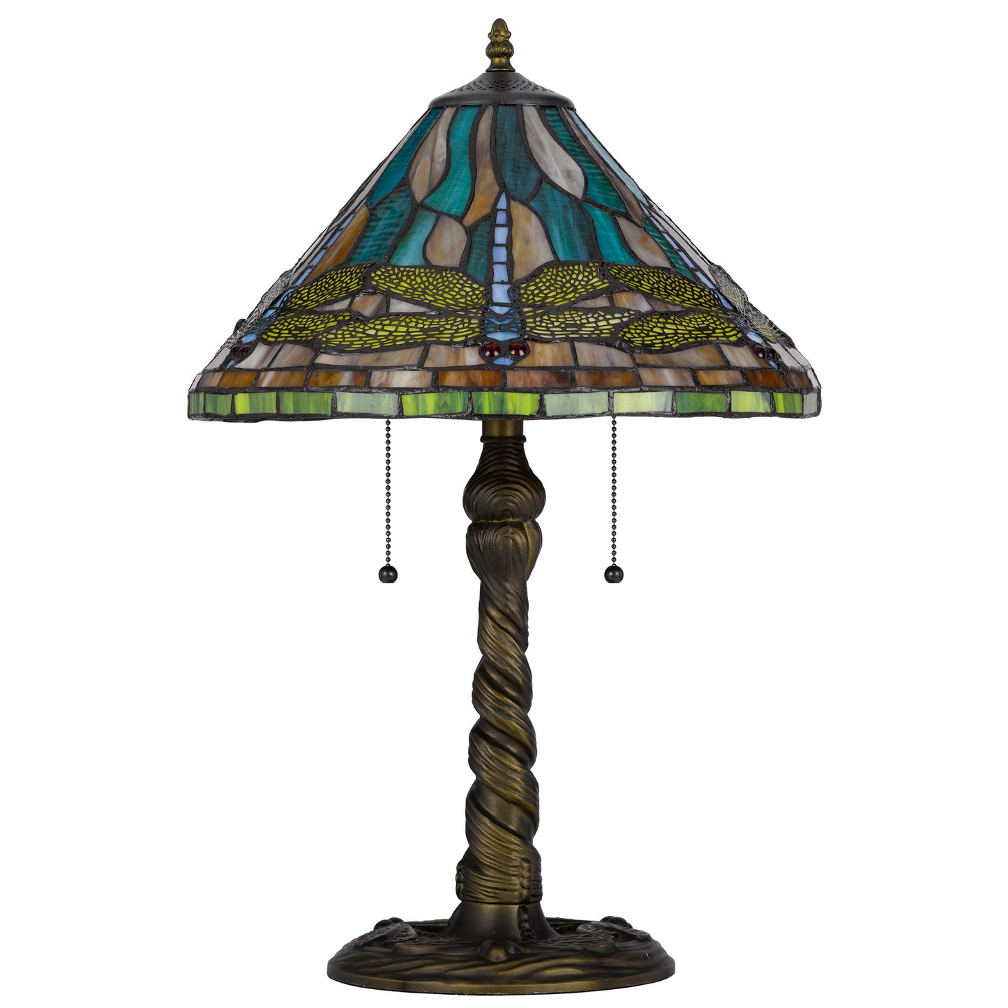 brass table lamp
