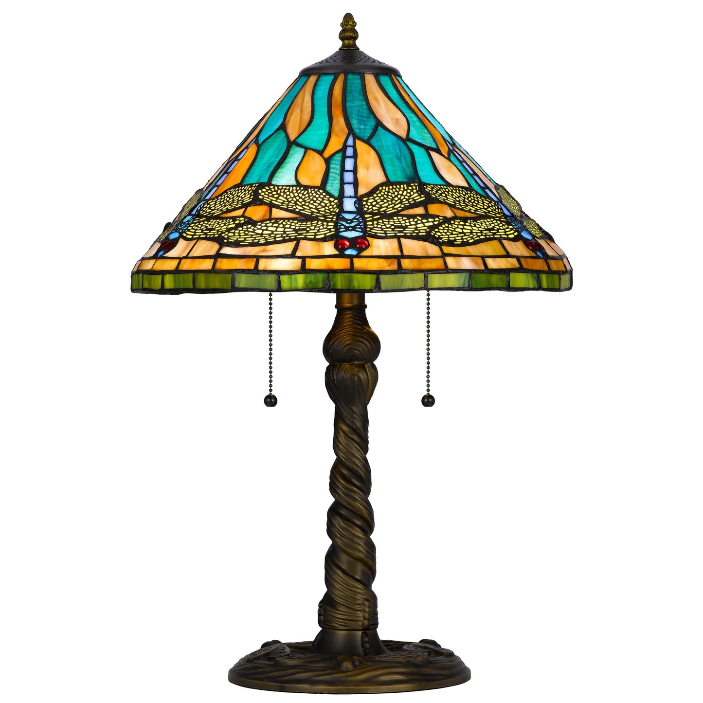 brass table lamp