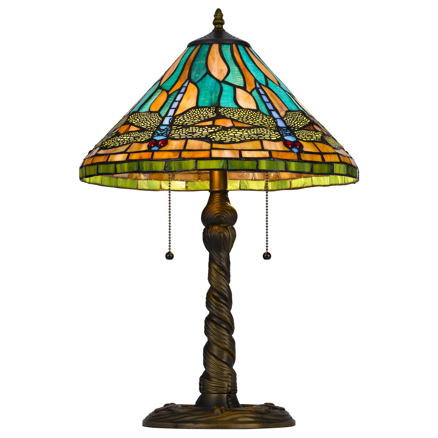 brass table lamp