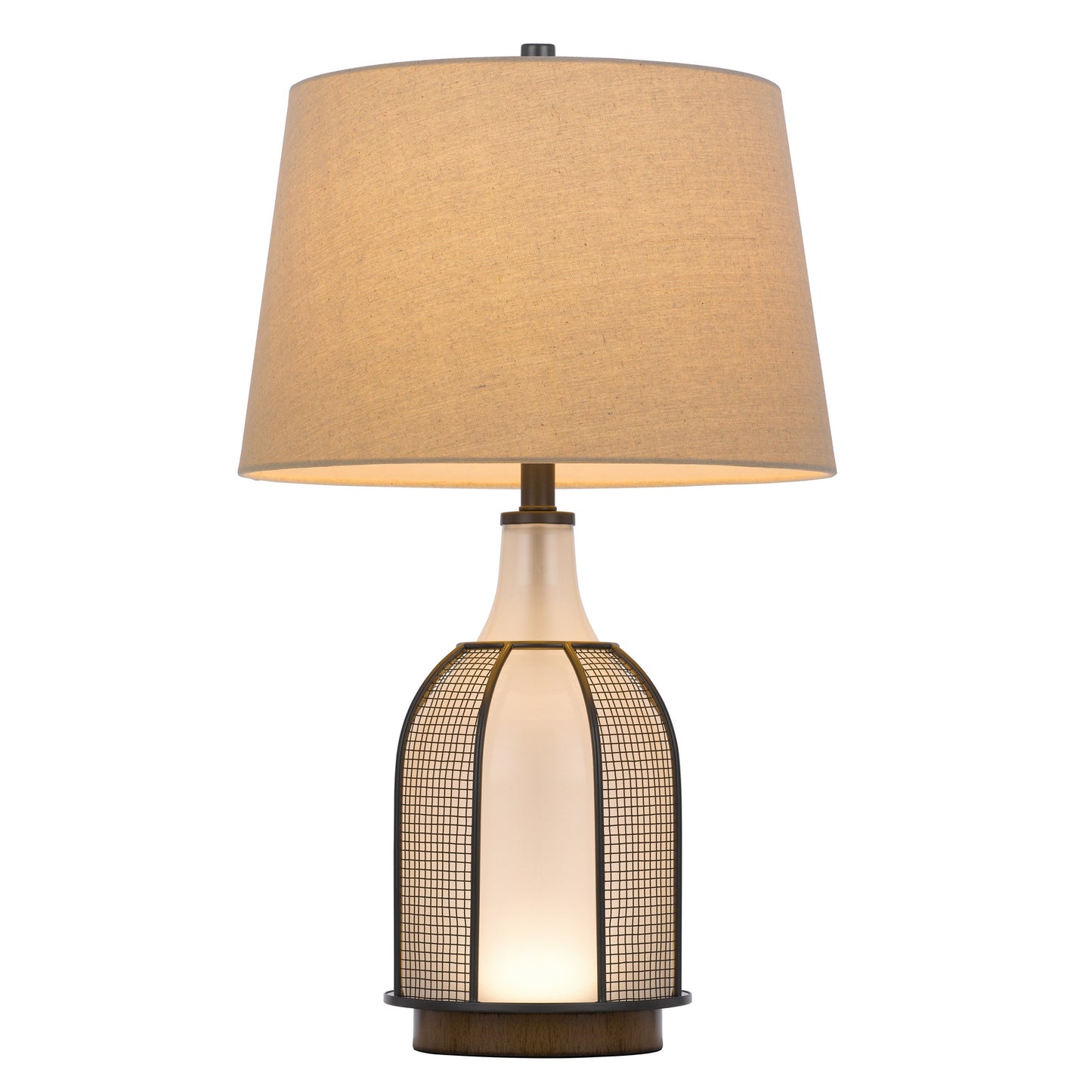 black table lamp