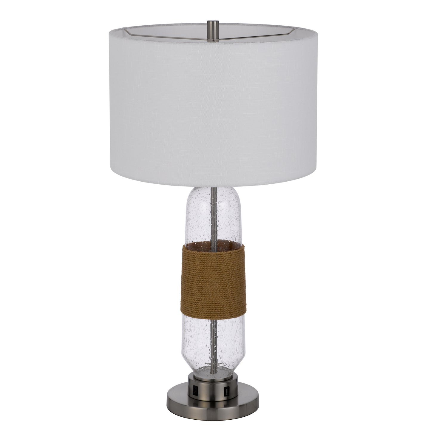 silver table lamp