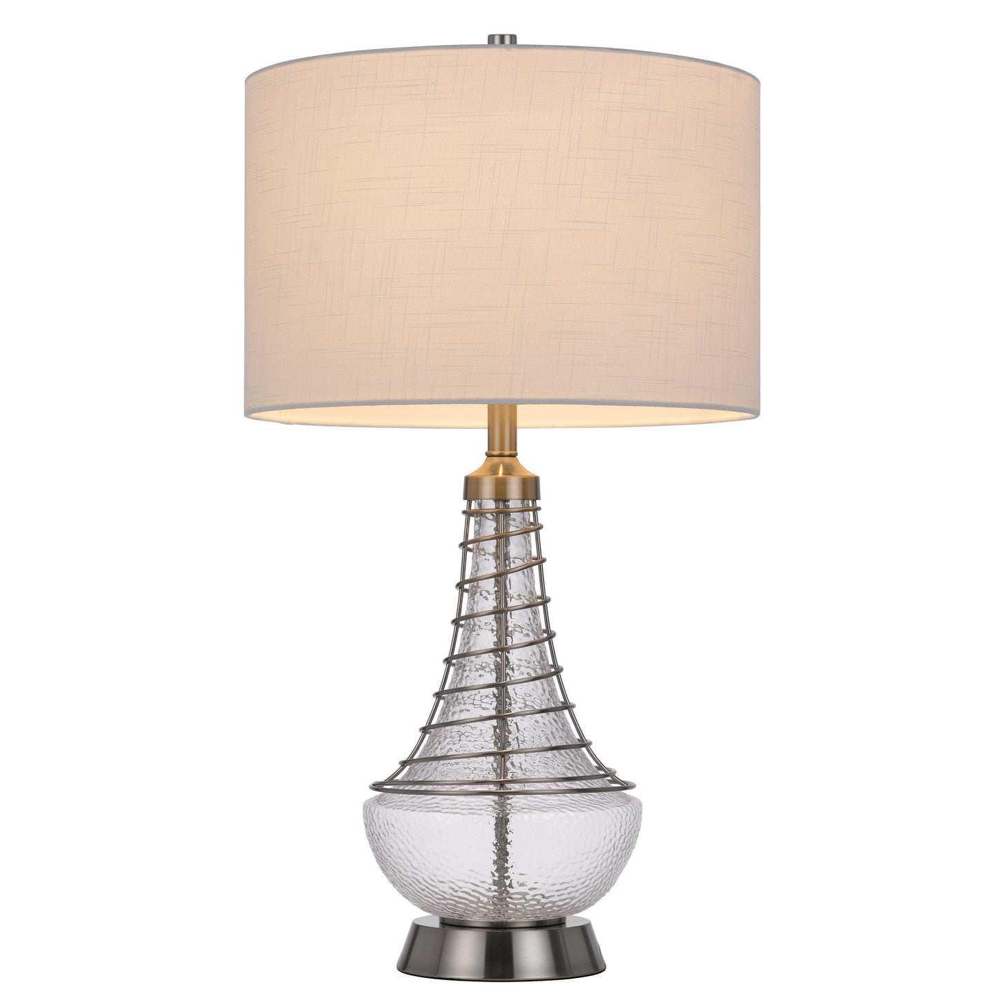 silver table lamp