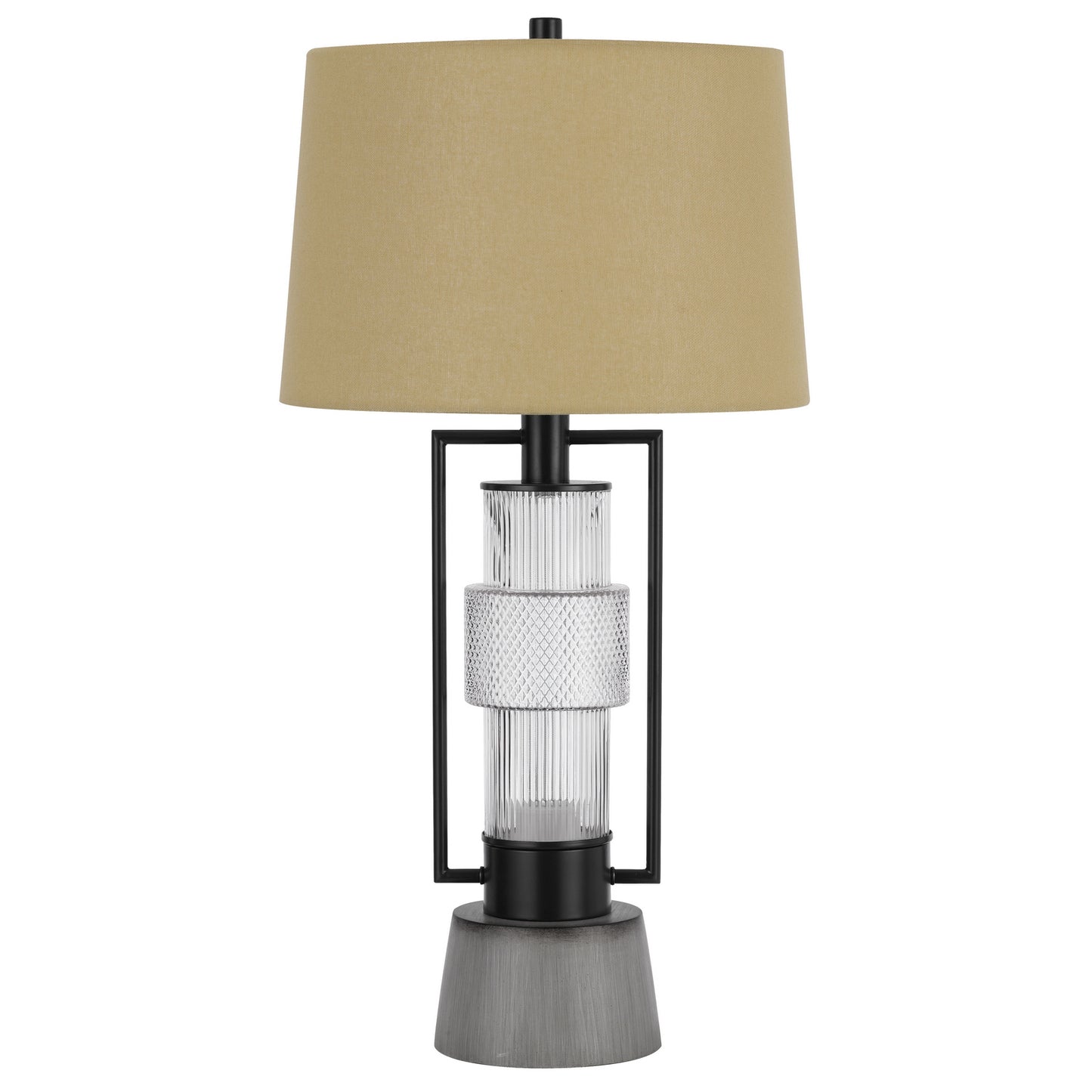 black table lamp