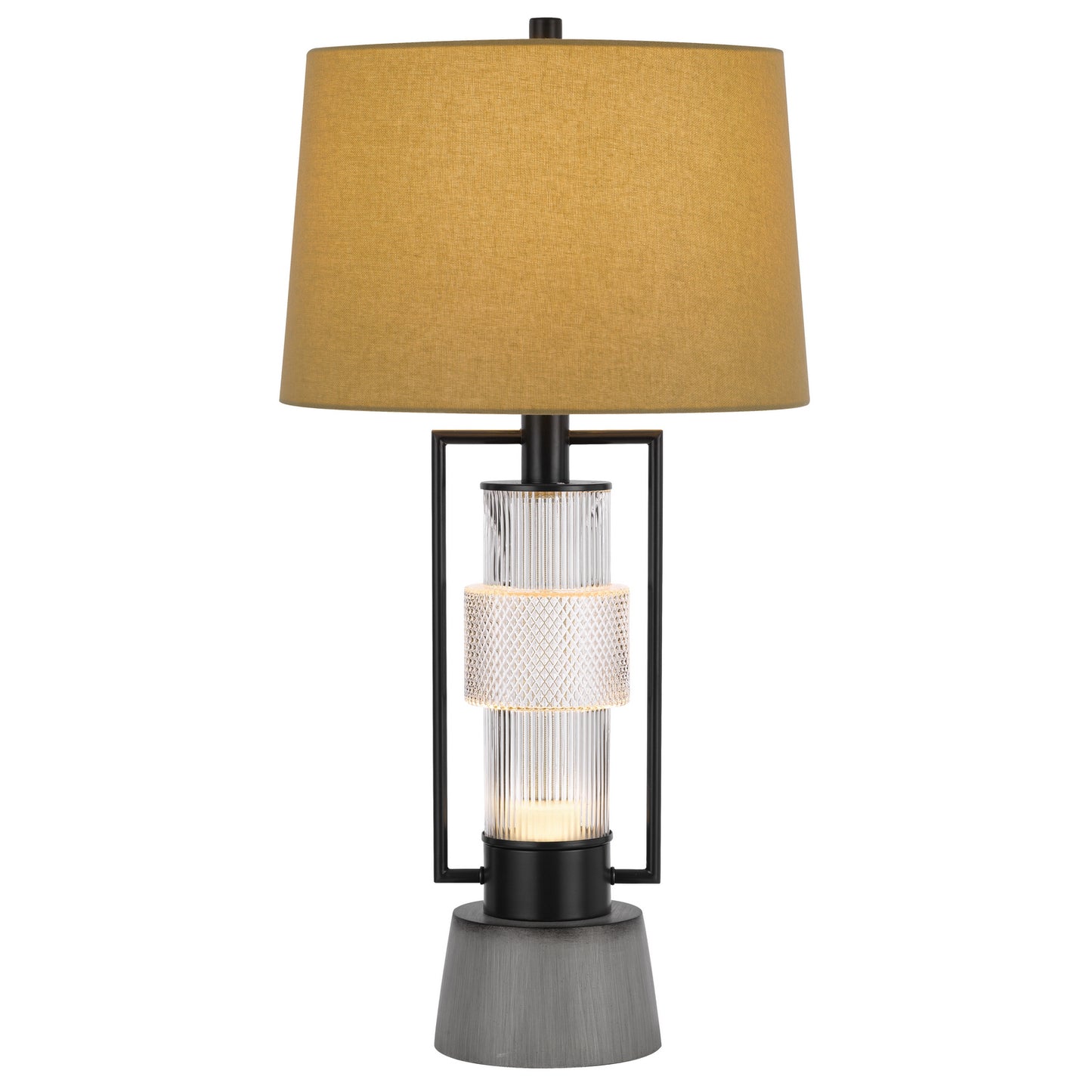 black table lamp