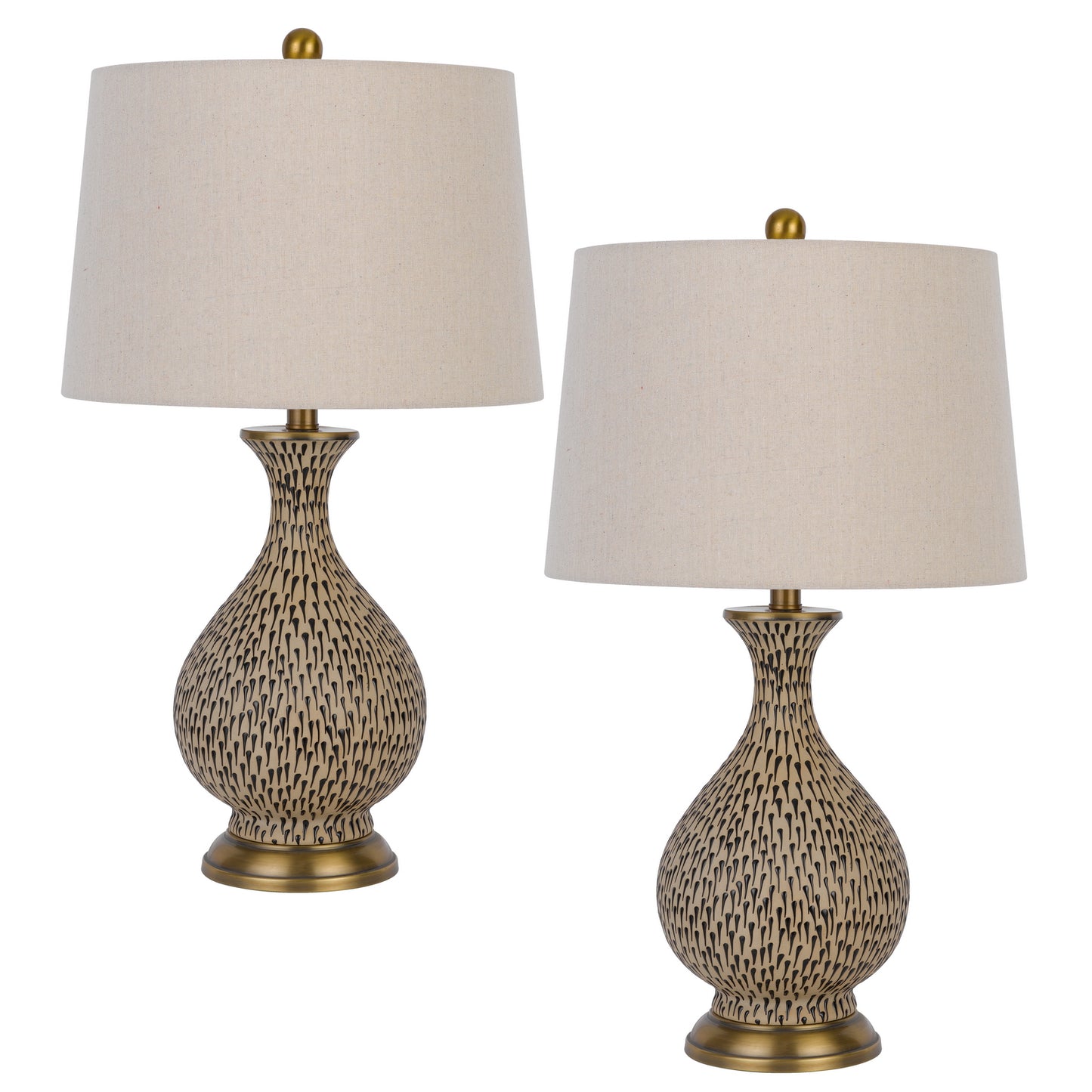brass table lamp