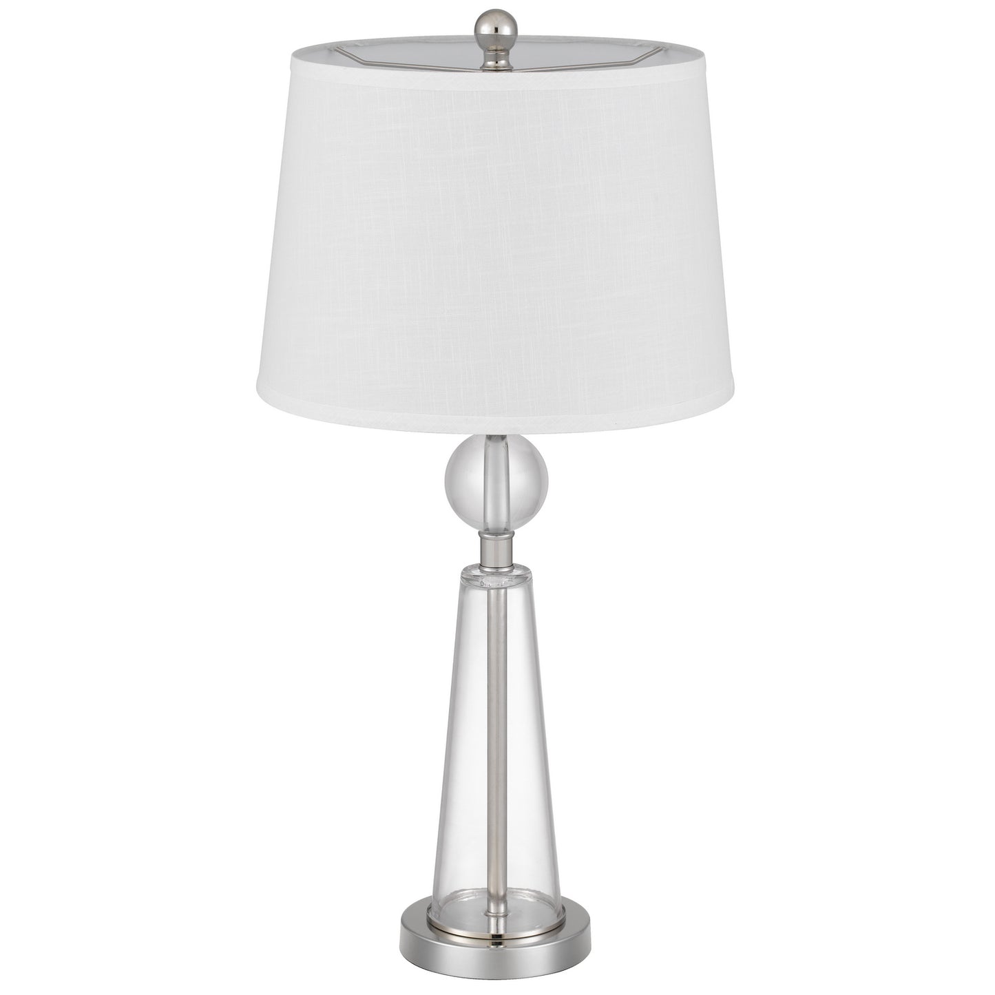 silver table lamp