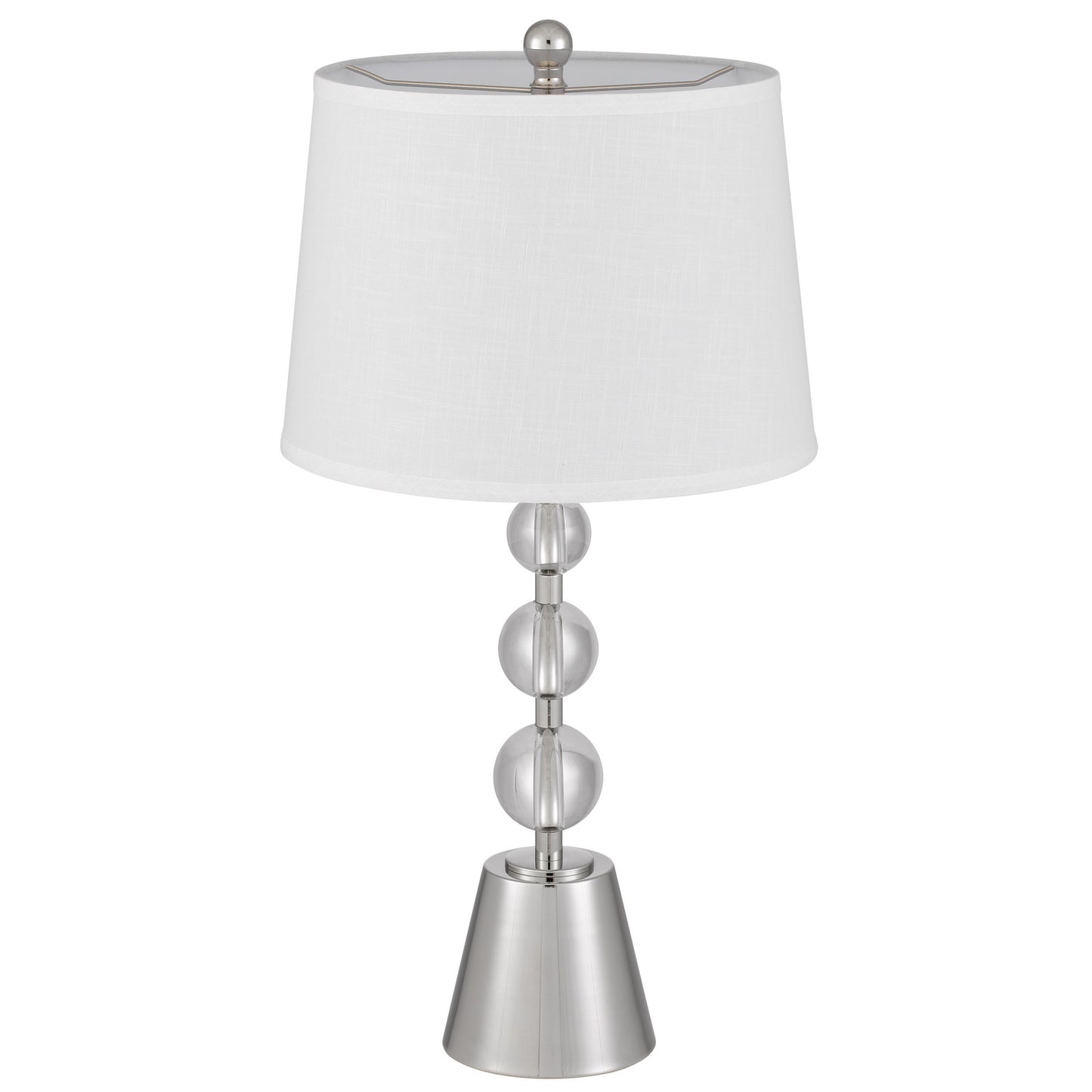 silver table lamp