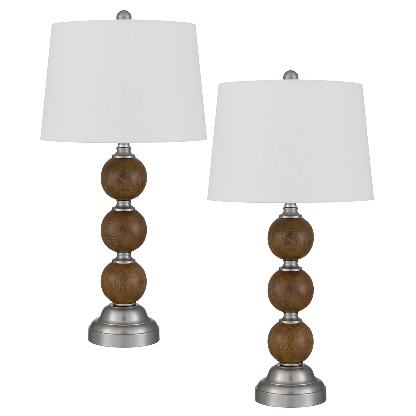 silver table lamp