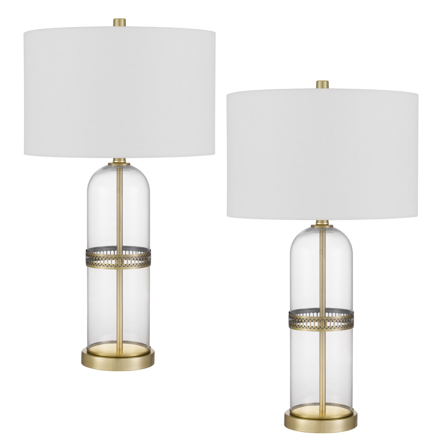 brass table lamp