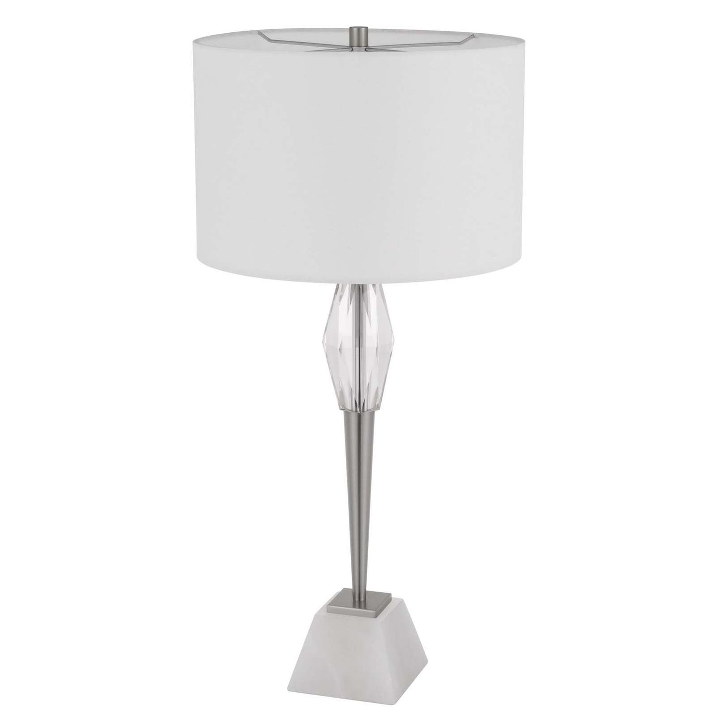 silver table lamp