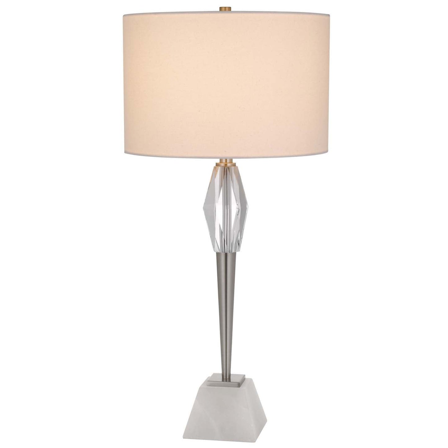 silver table lamp