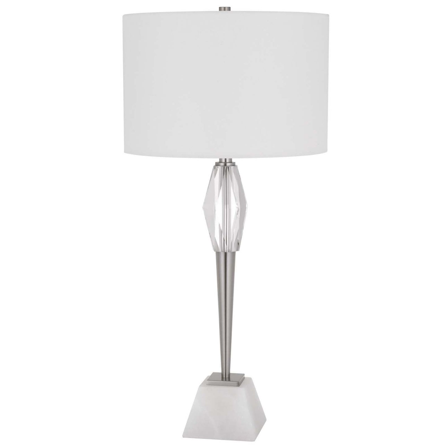 silver table lamp