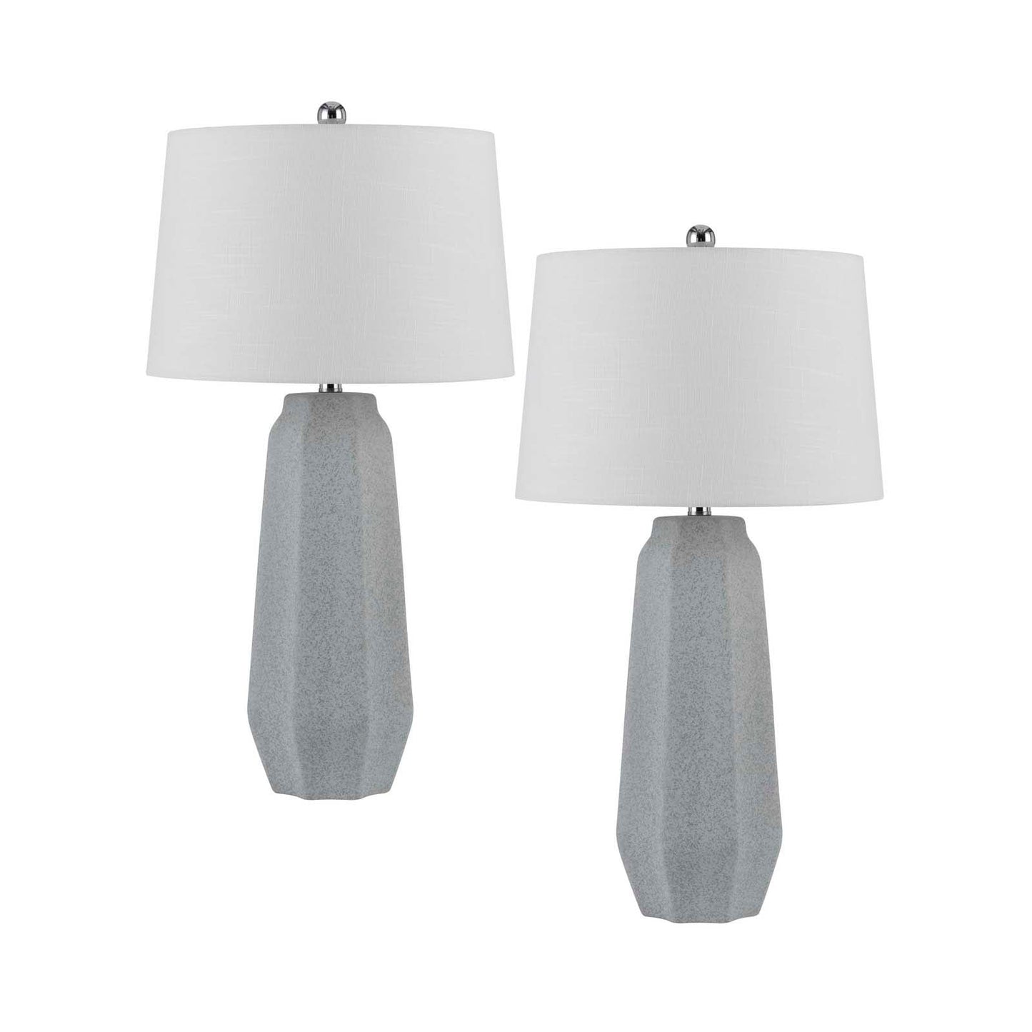 grey table lamp