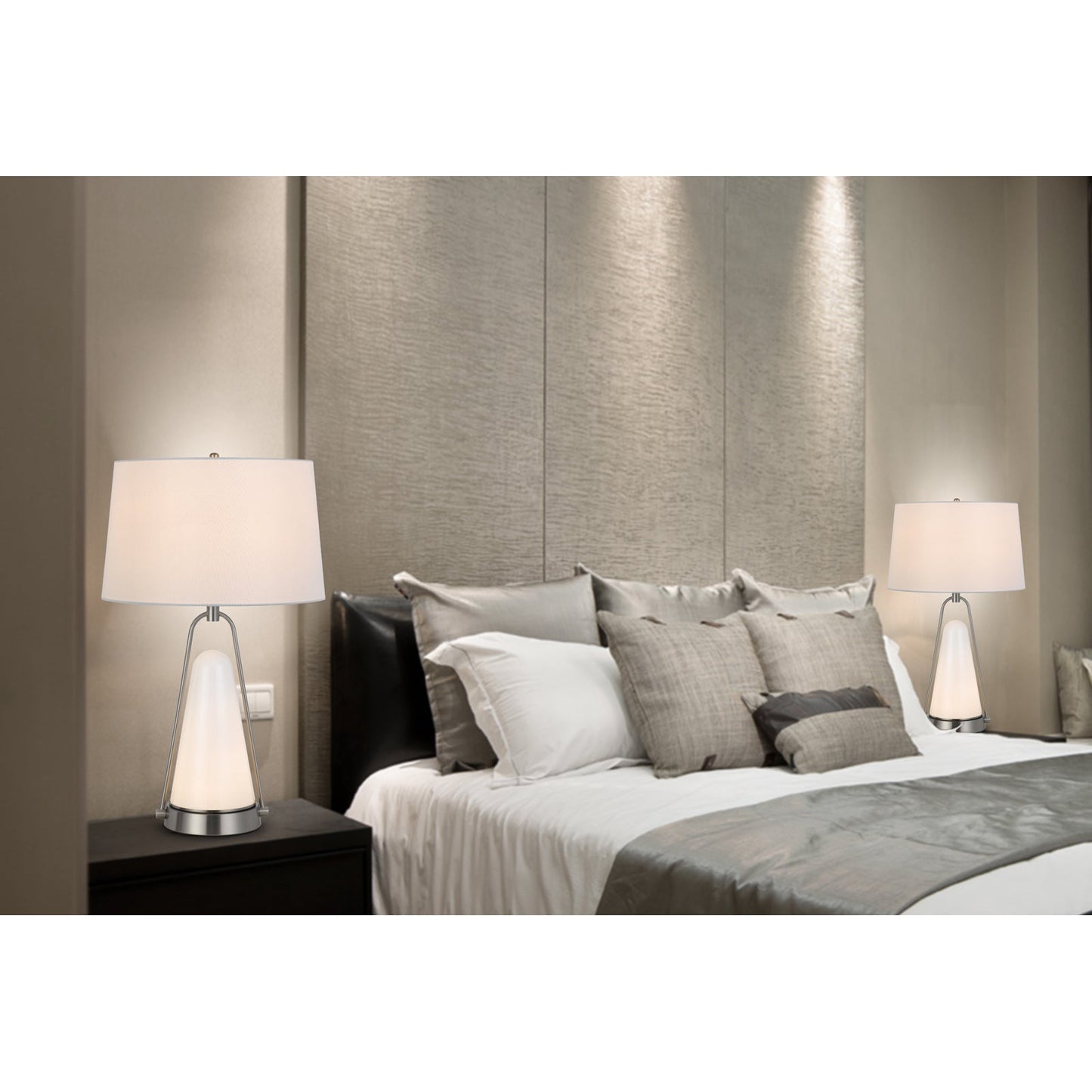 white table lamp