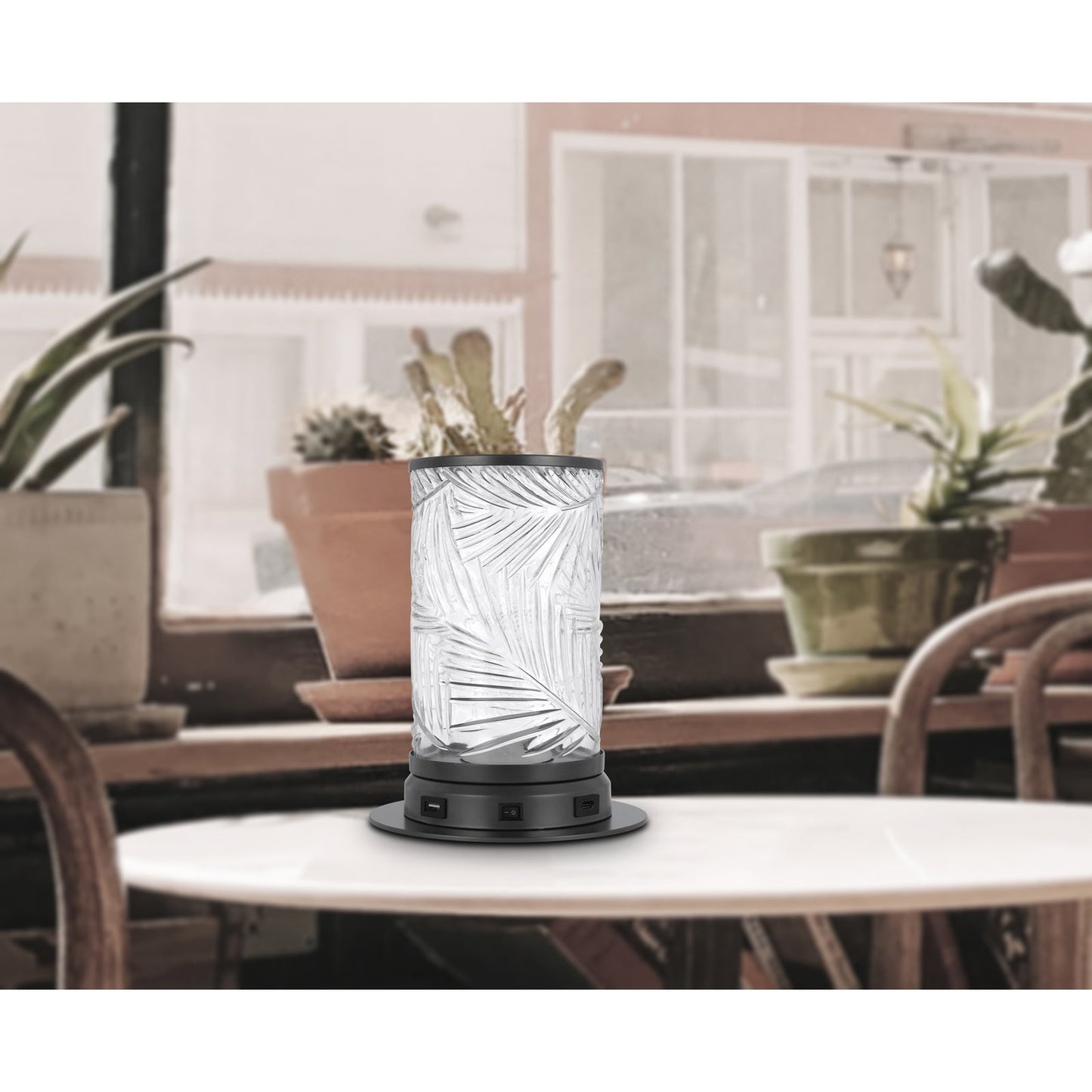 grey table lamp
