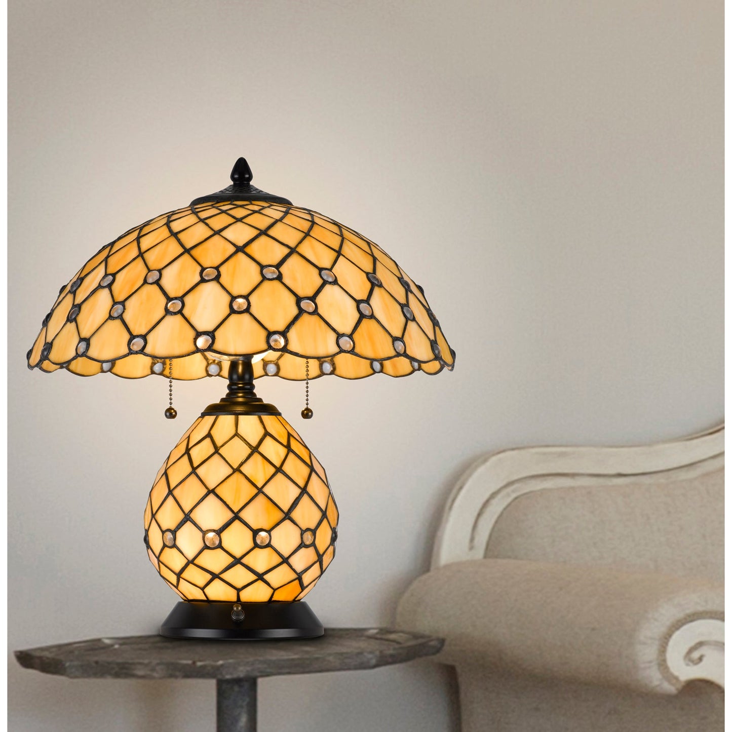 glass table lamp