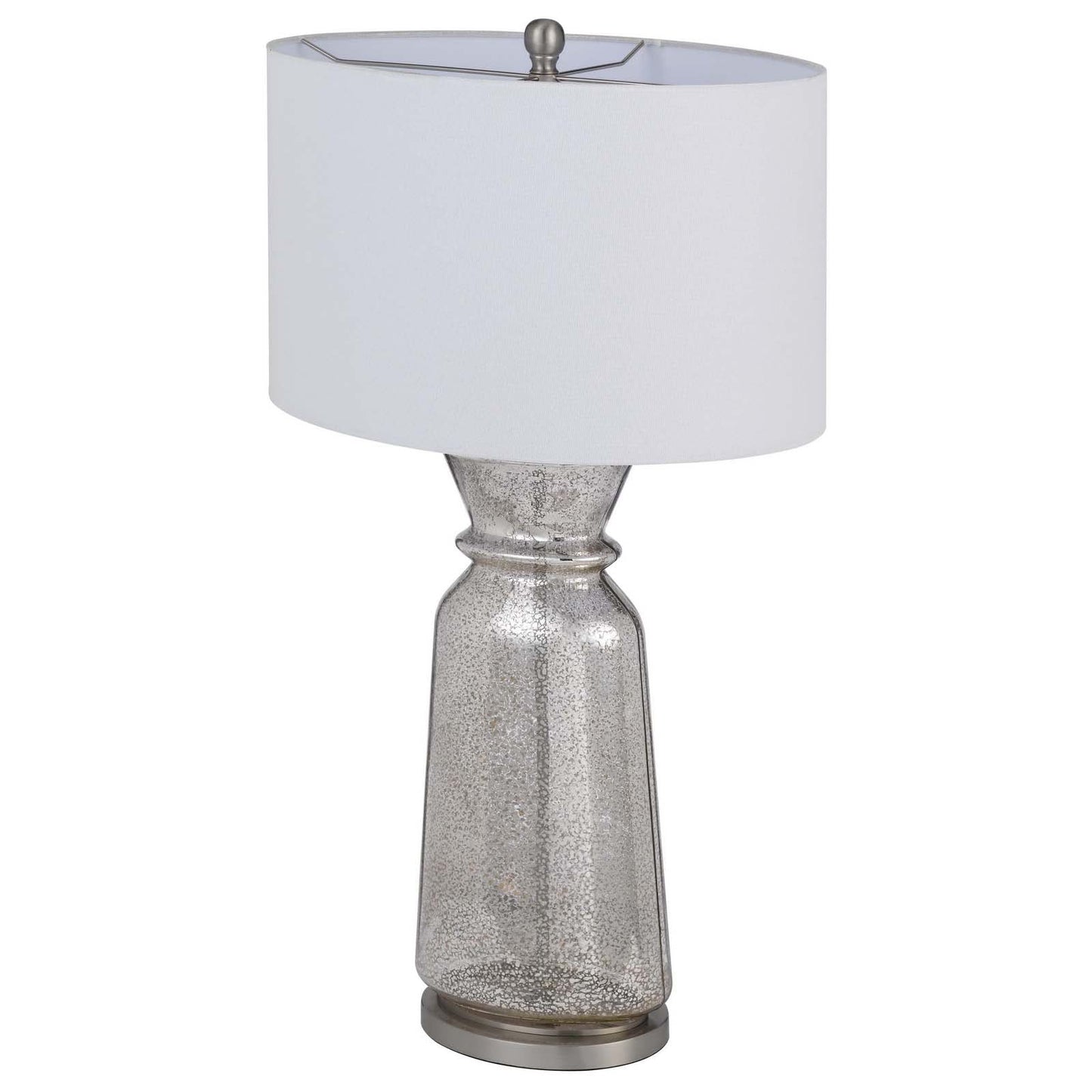 silver table lamp