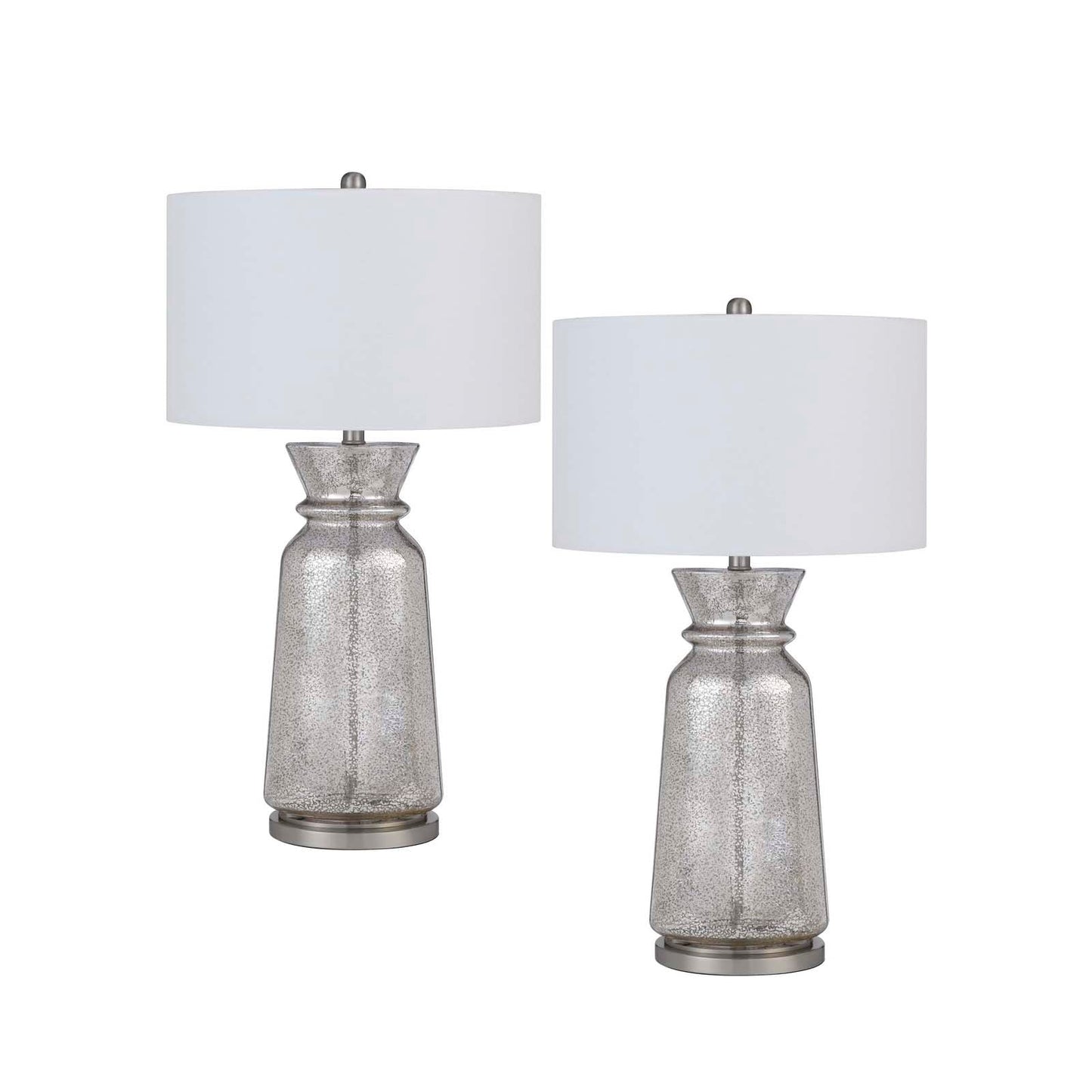 silver table lamp