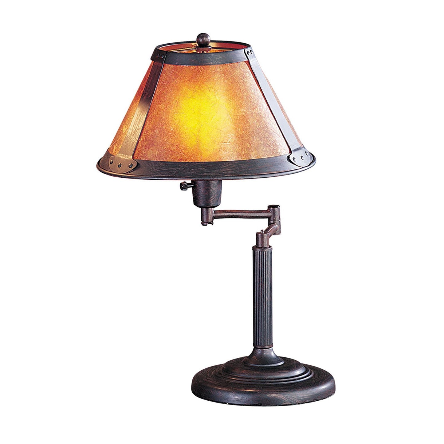 rust table lamp