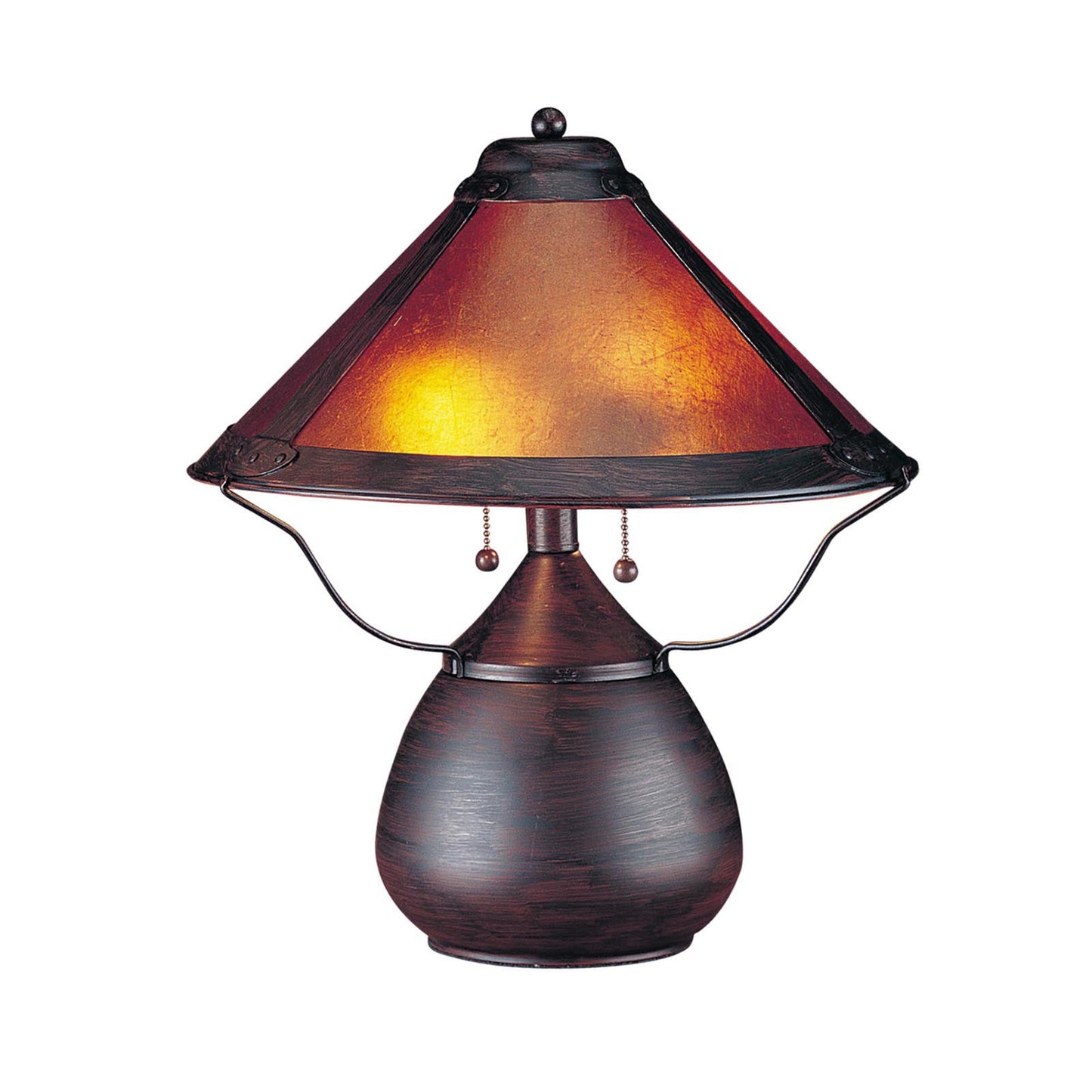 rust table lamp