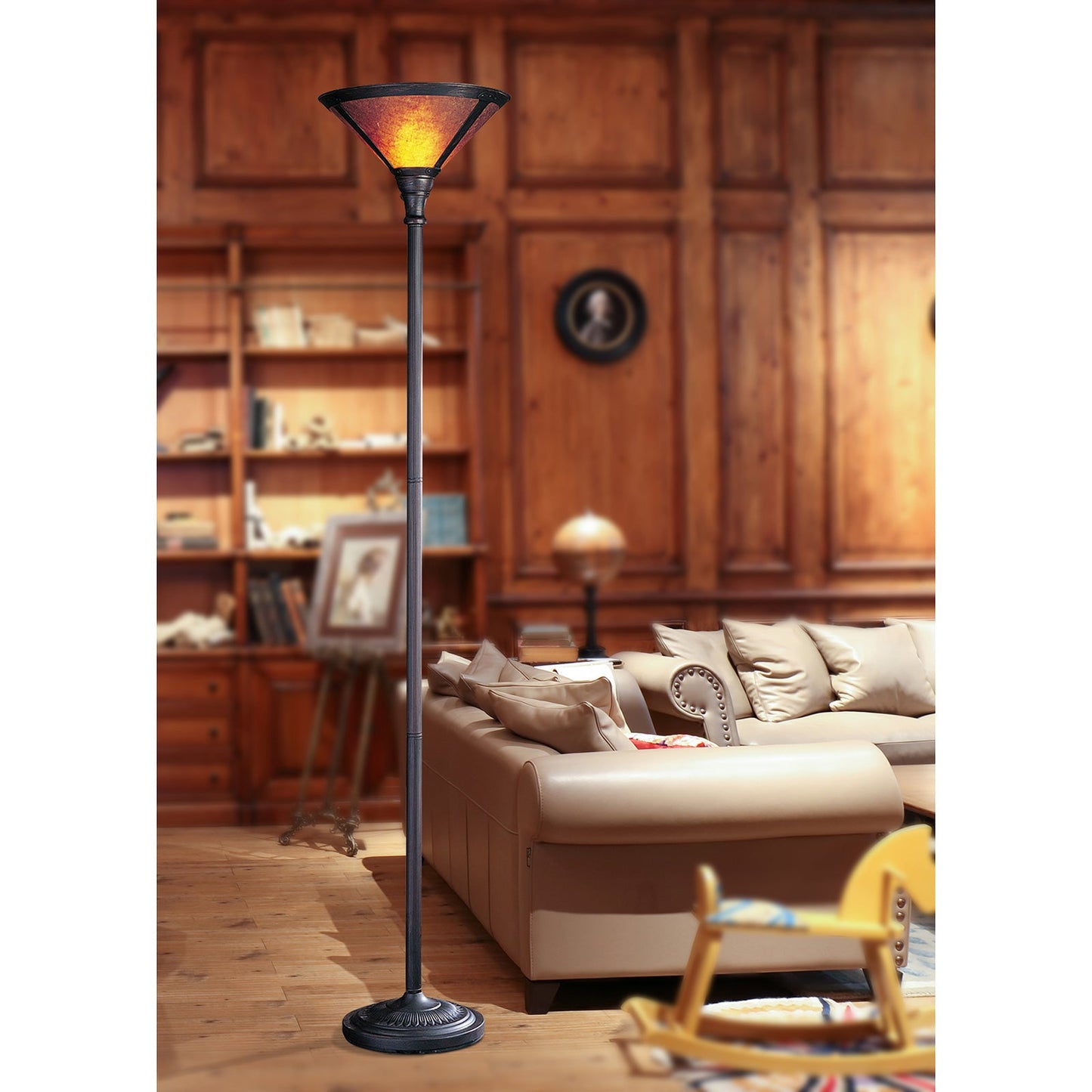 rust floor lamps