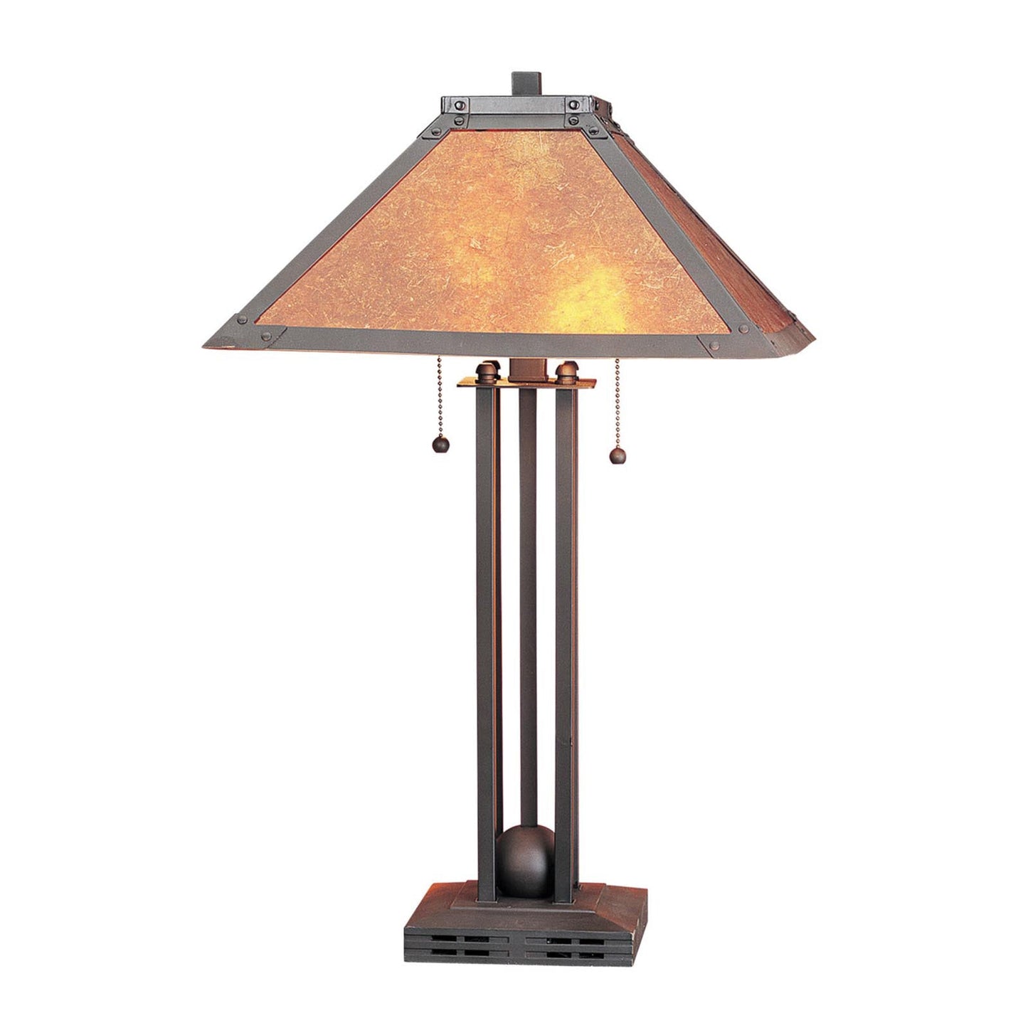rust table lamp