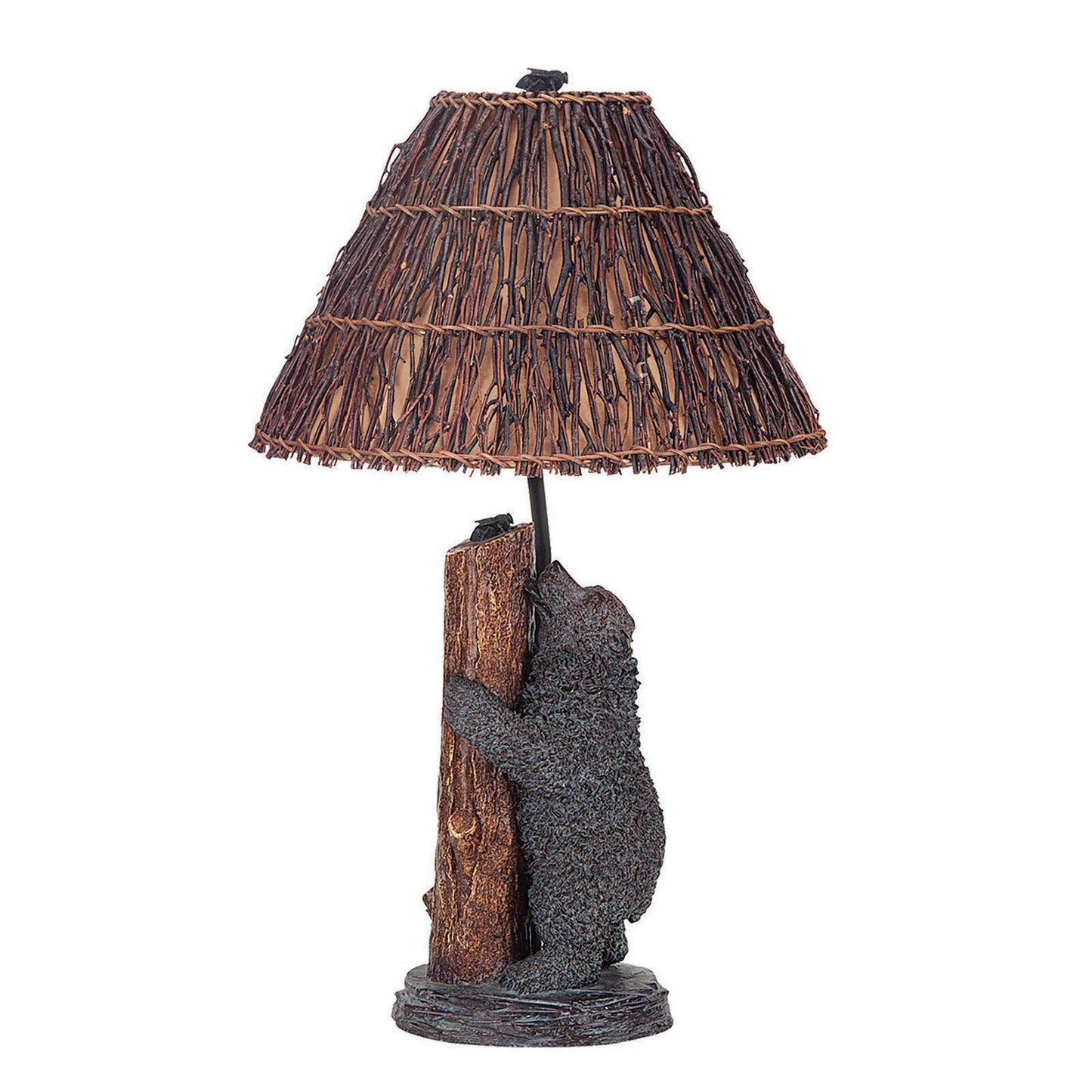 brown table lamp