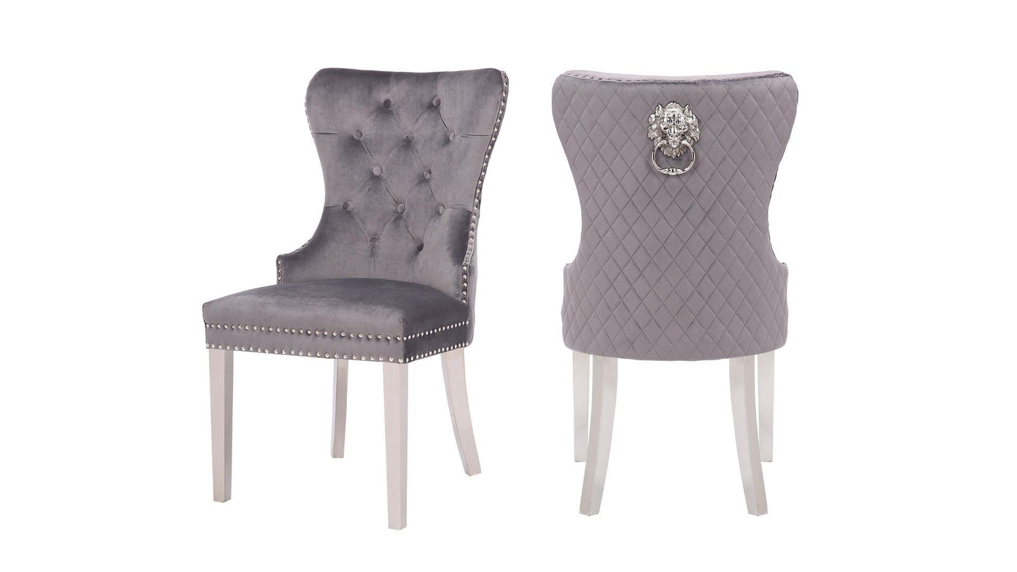 dark grey dining chair