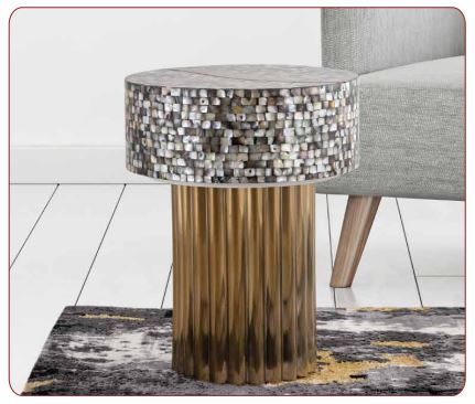 gold side table