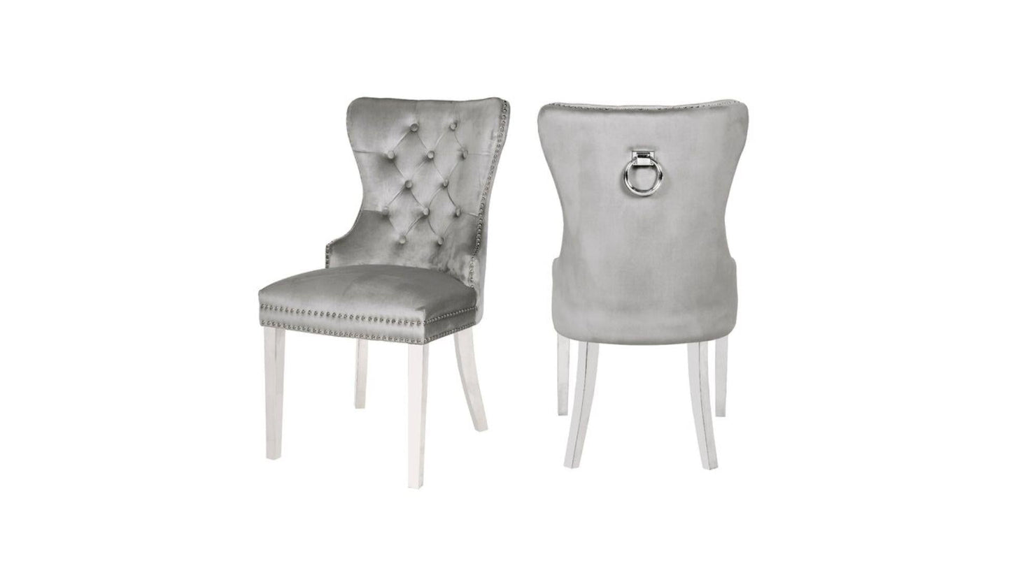 light grey dining chair