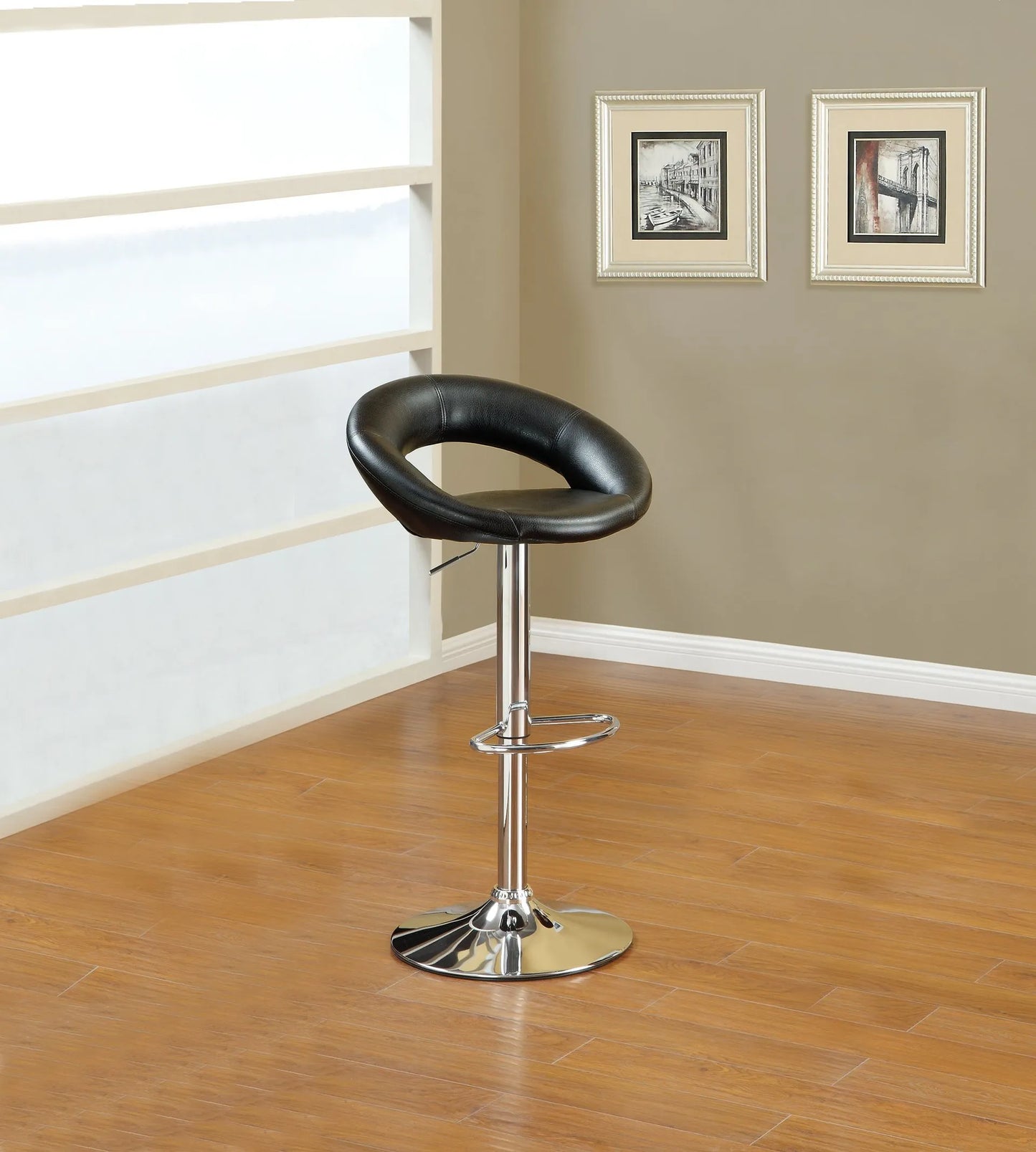 black bar stool