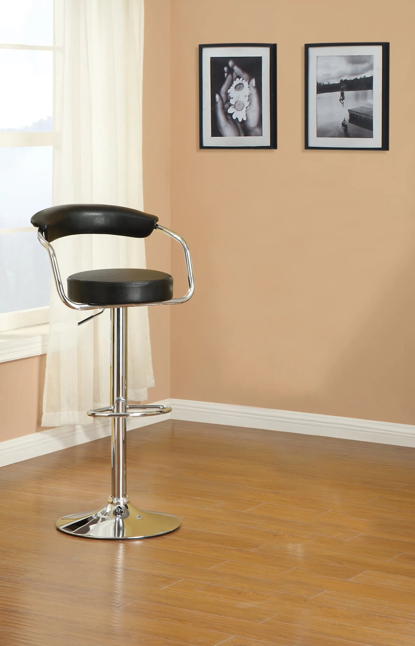 black bar stool