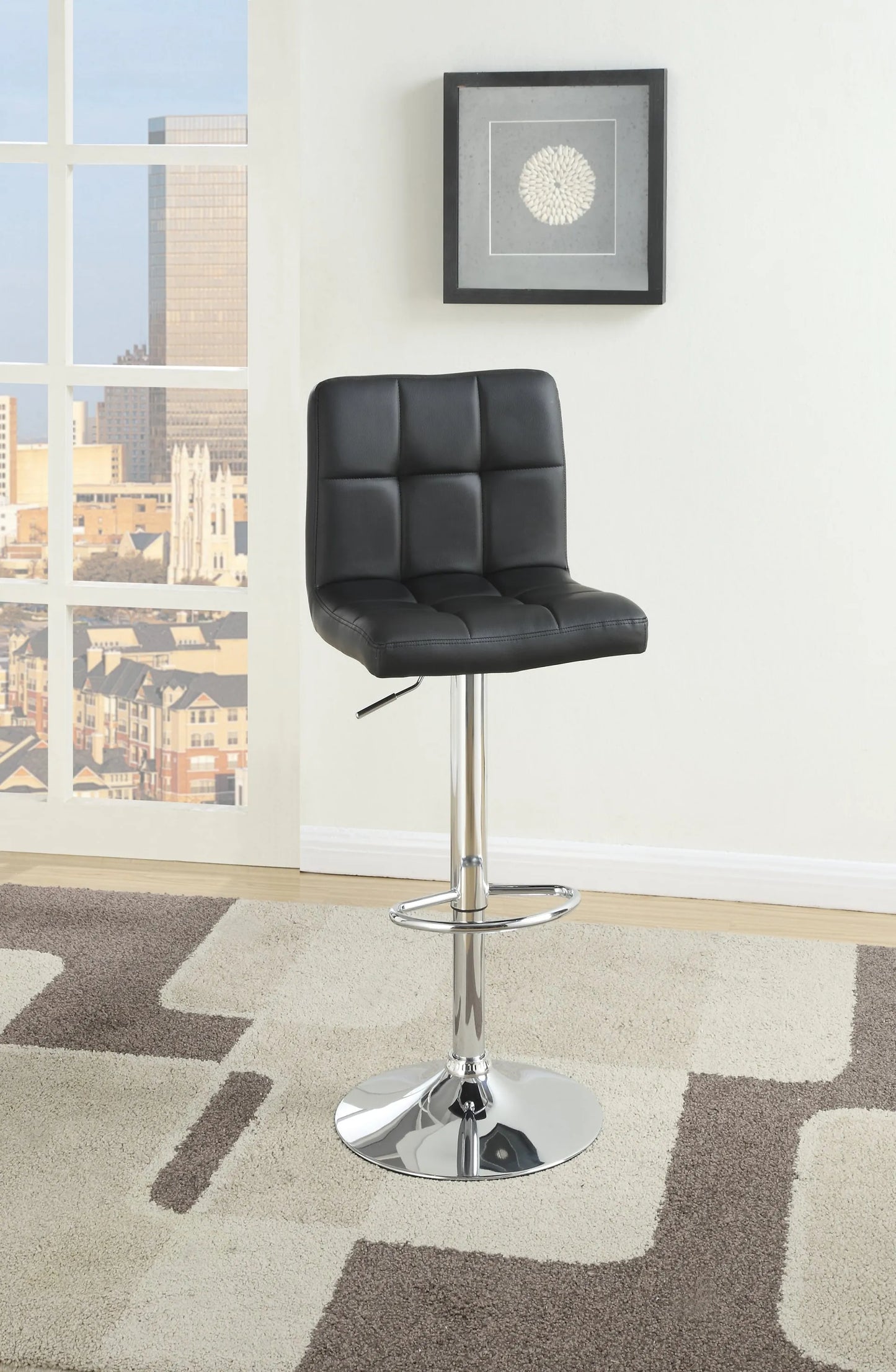 black bar stool