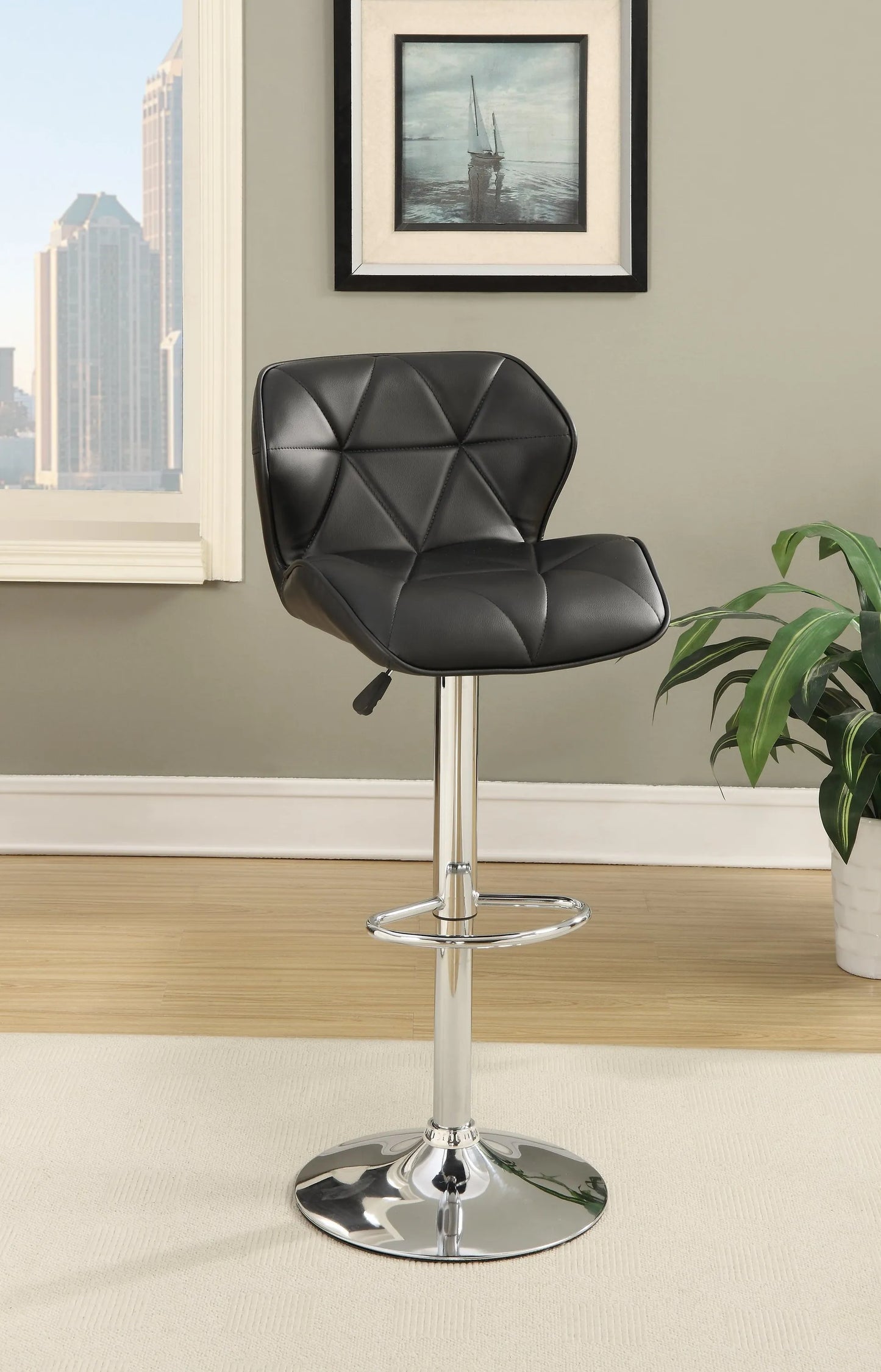 black bar stool