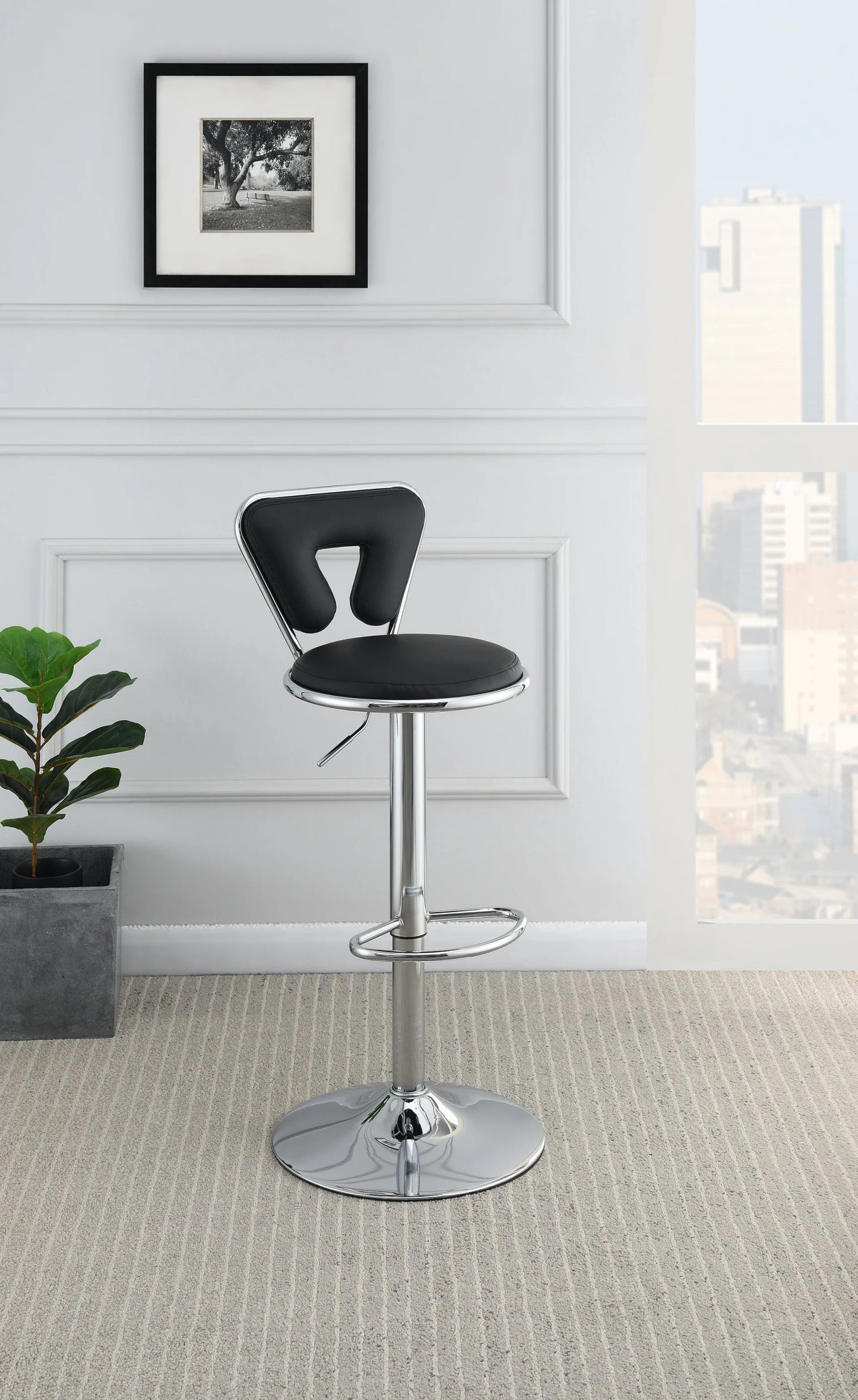 black bar stool