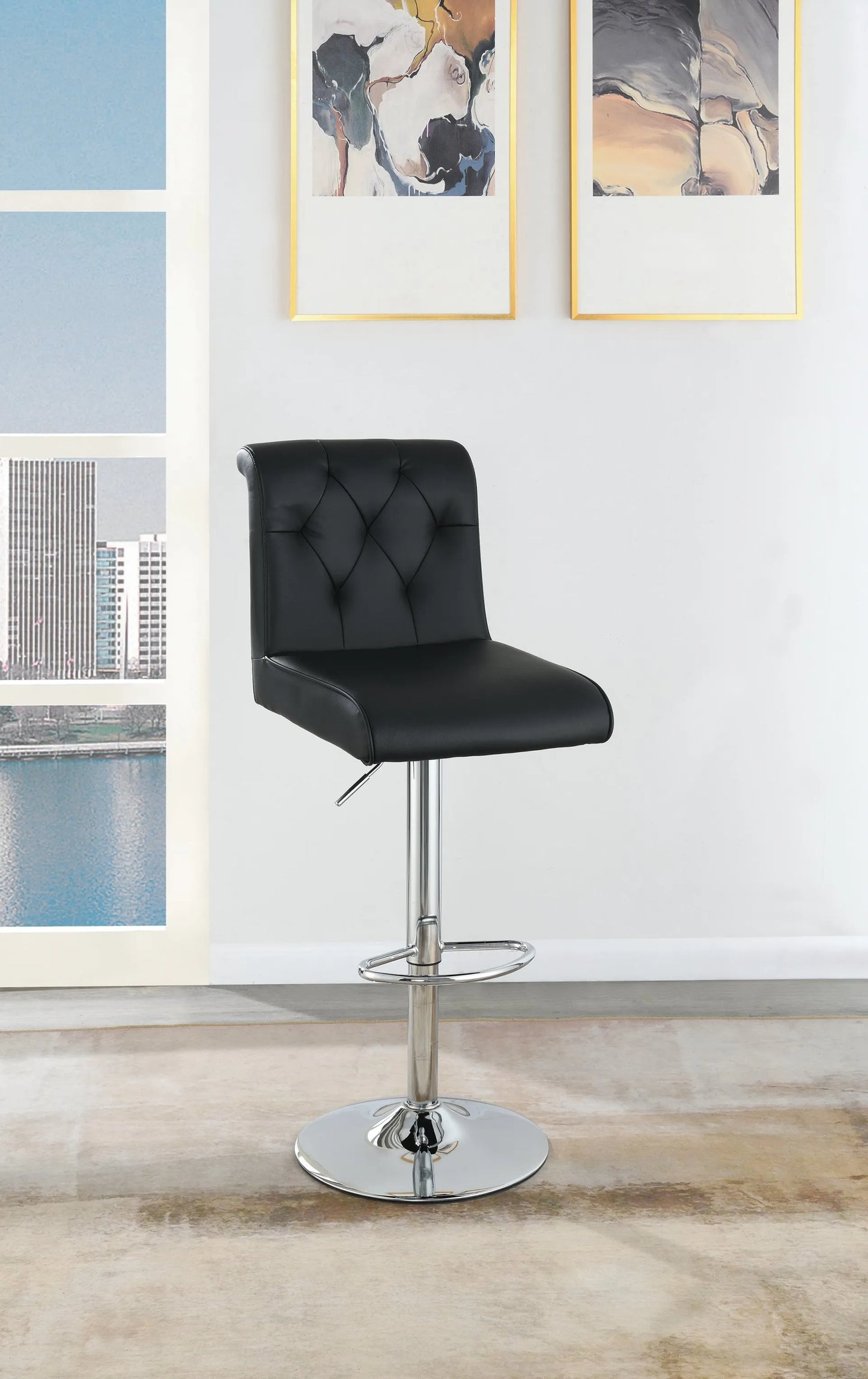 black bar stool