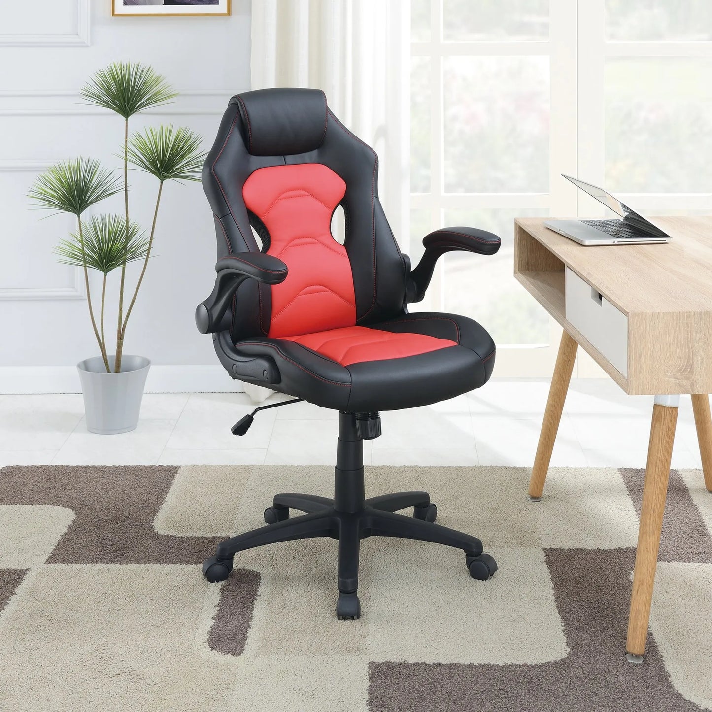 black& red office chair