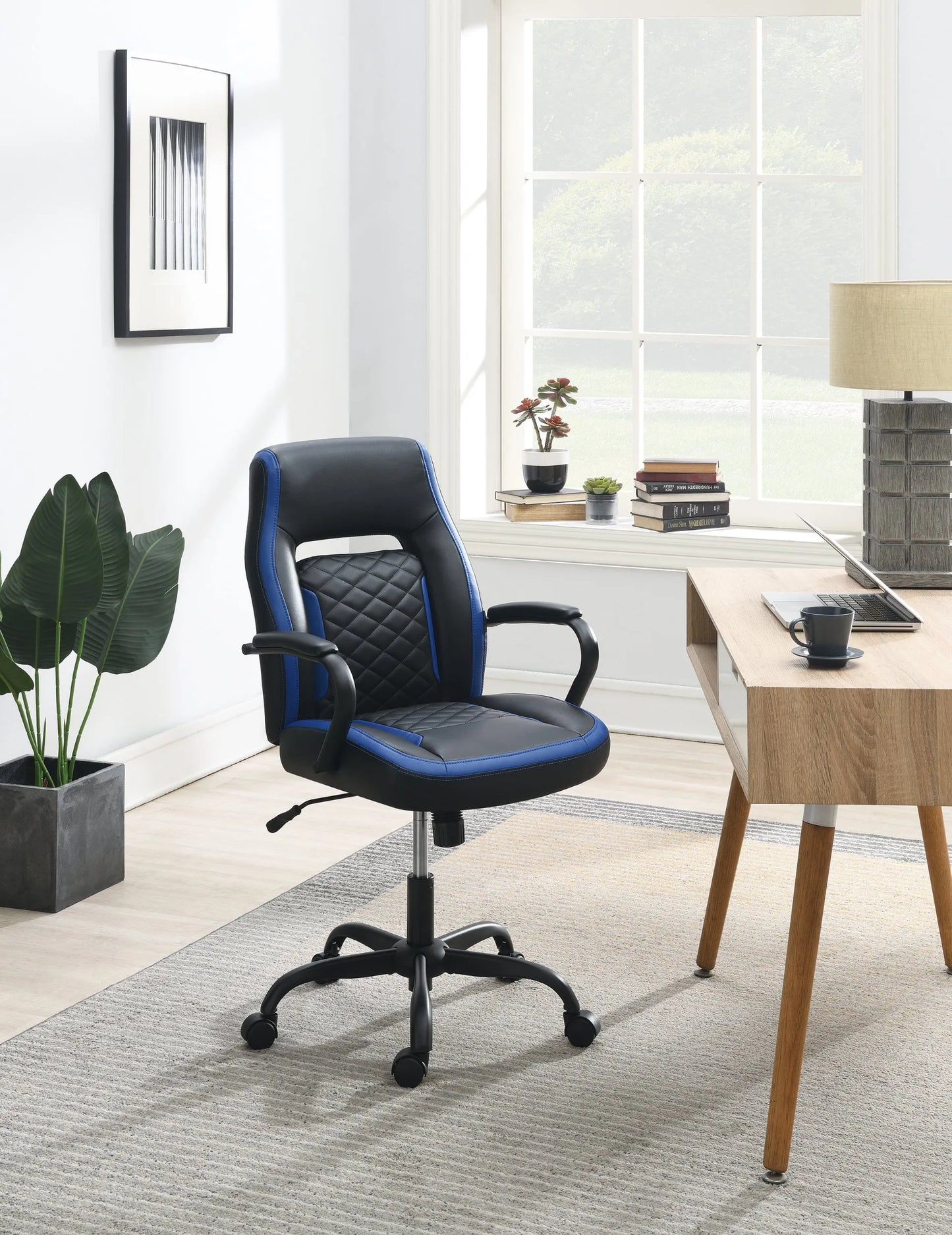 black& blue office chair