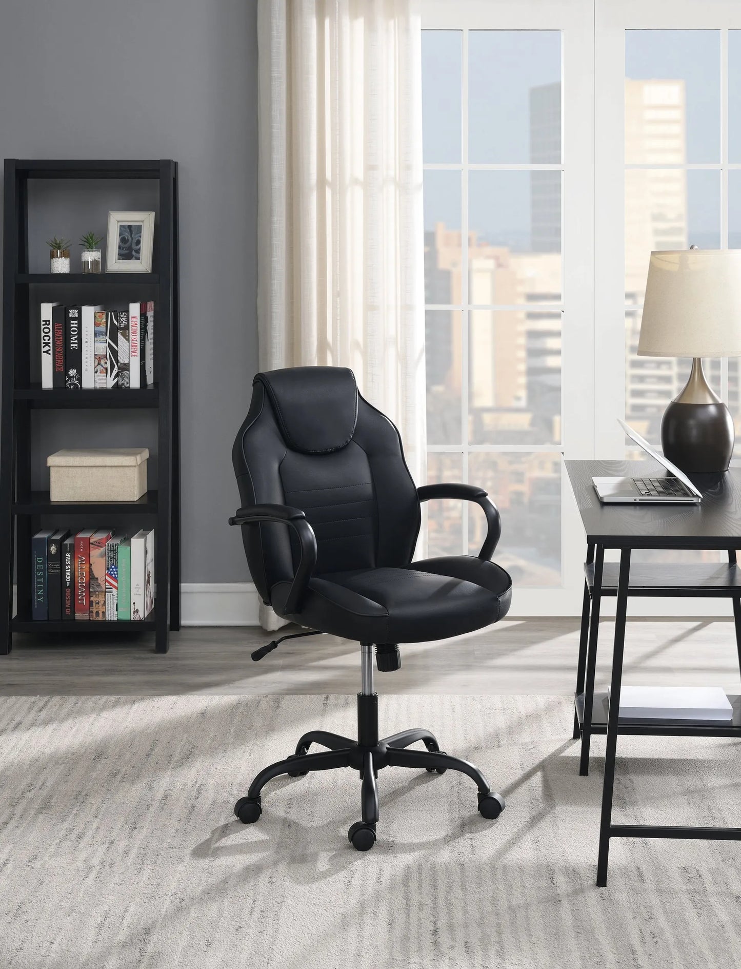 black office chair