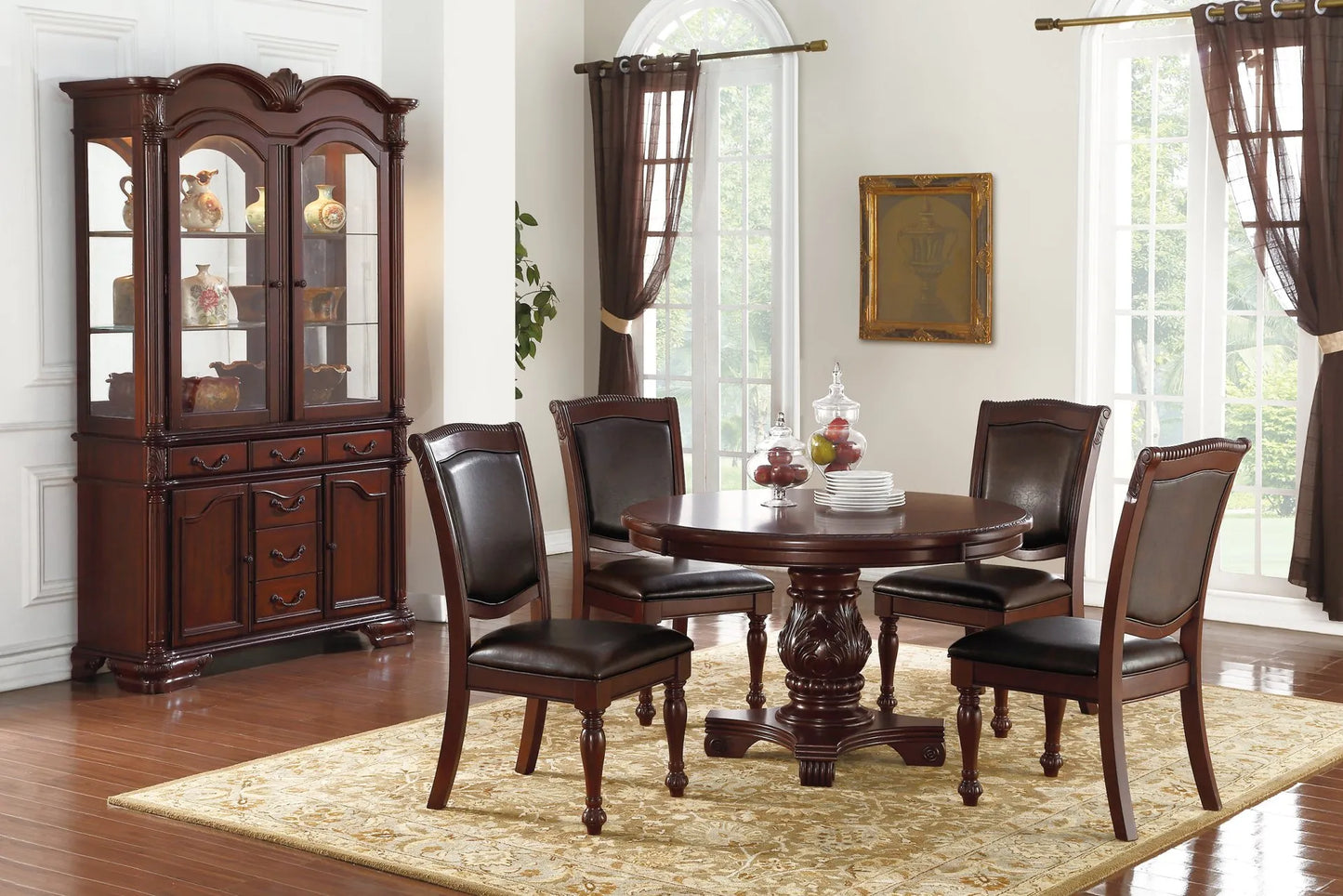 wooden dining set
