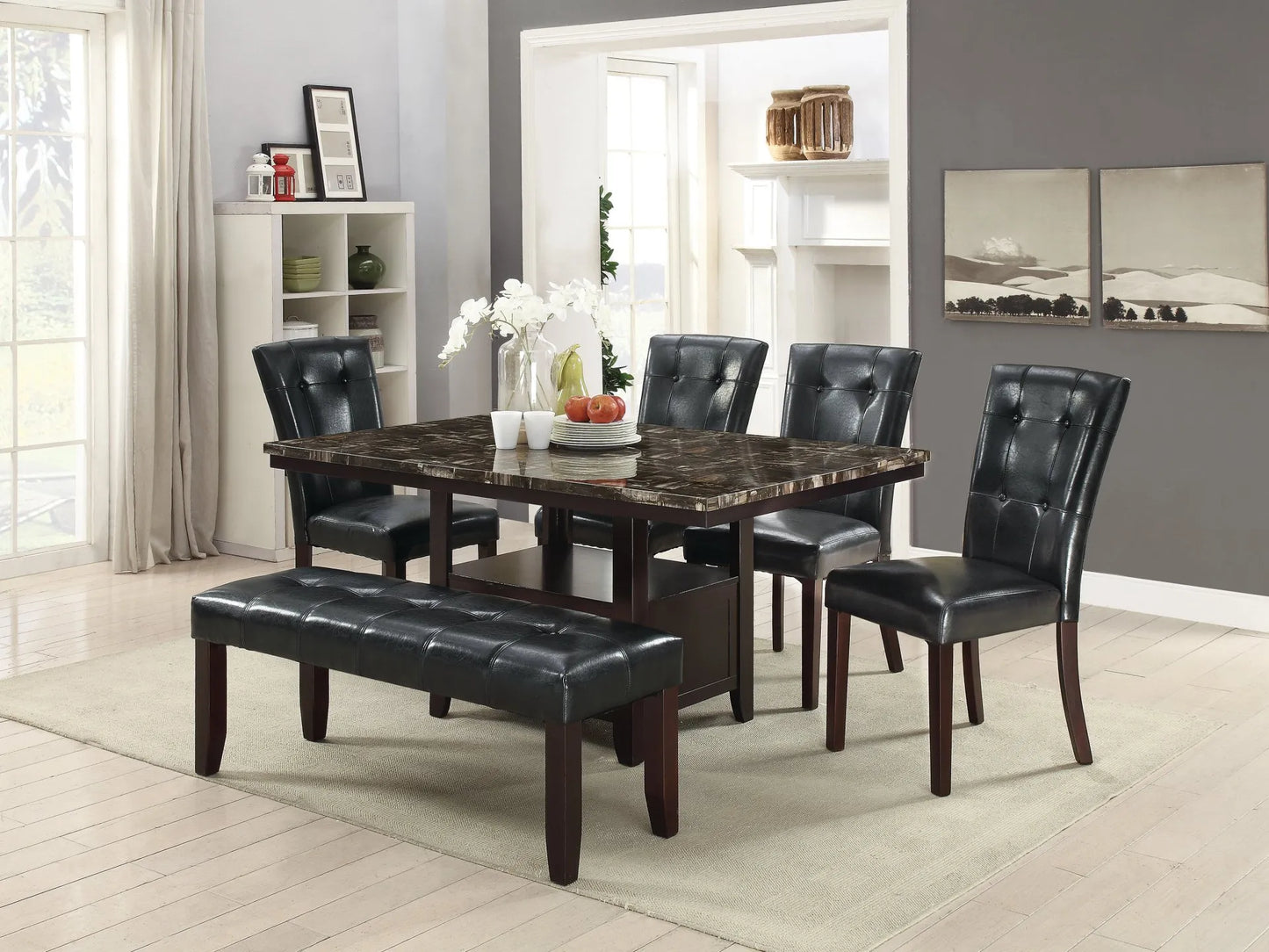 black dining set