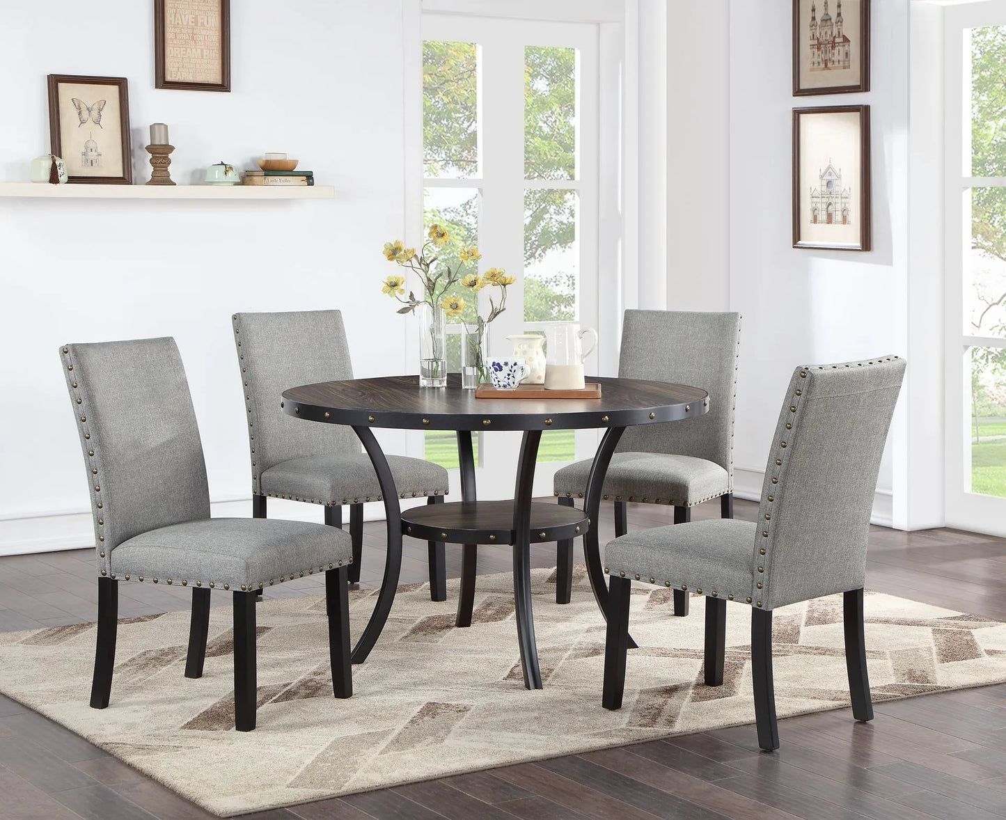 grey dining set