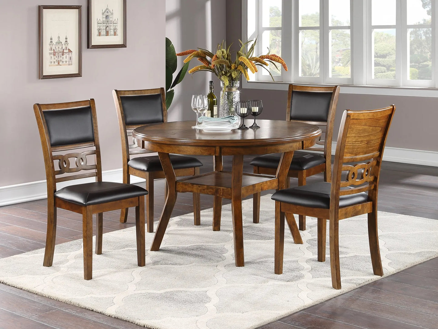 walnut dining set