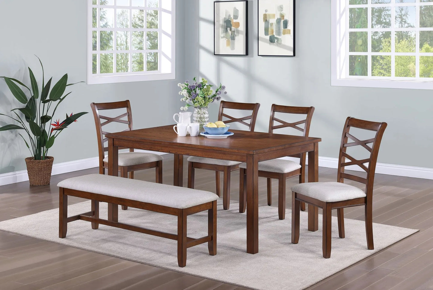 brown dining set