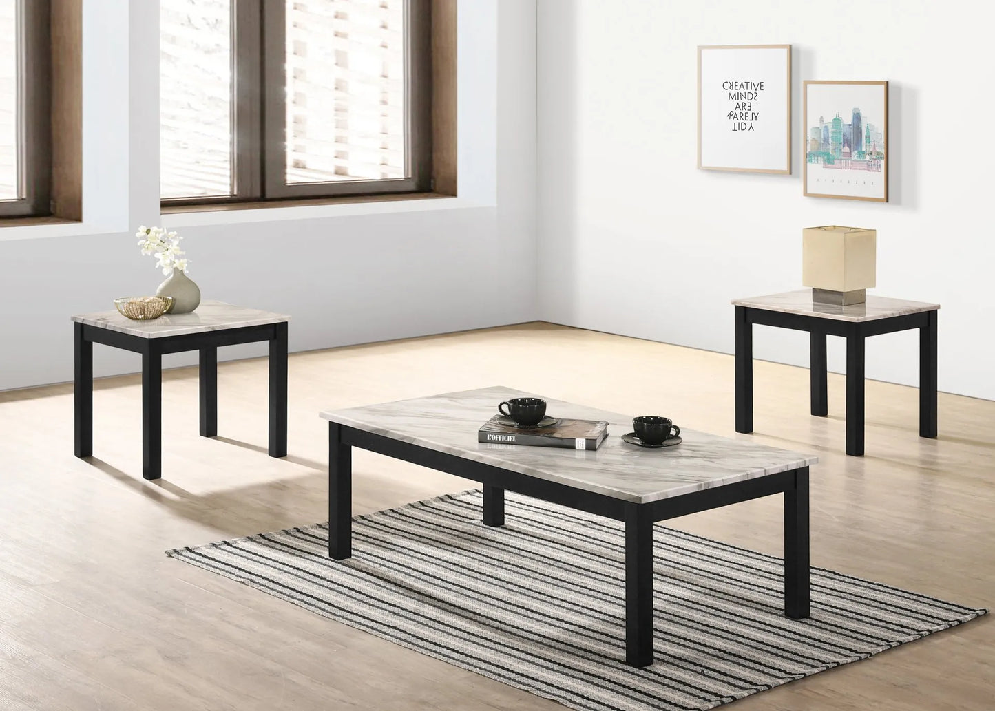 black coffee table set