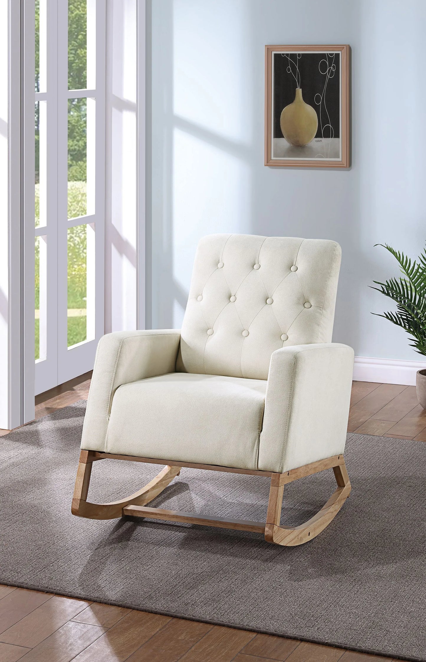 ivory fabric recliner chairs