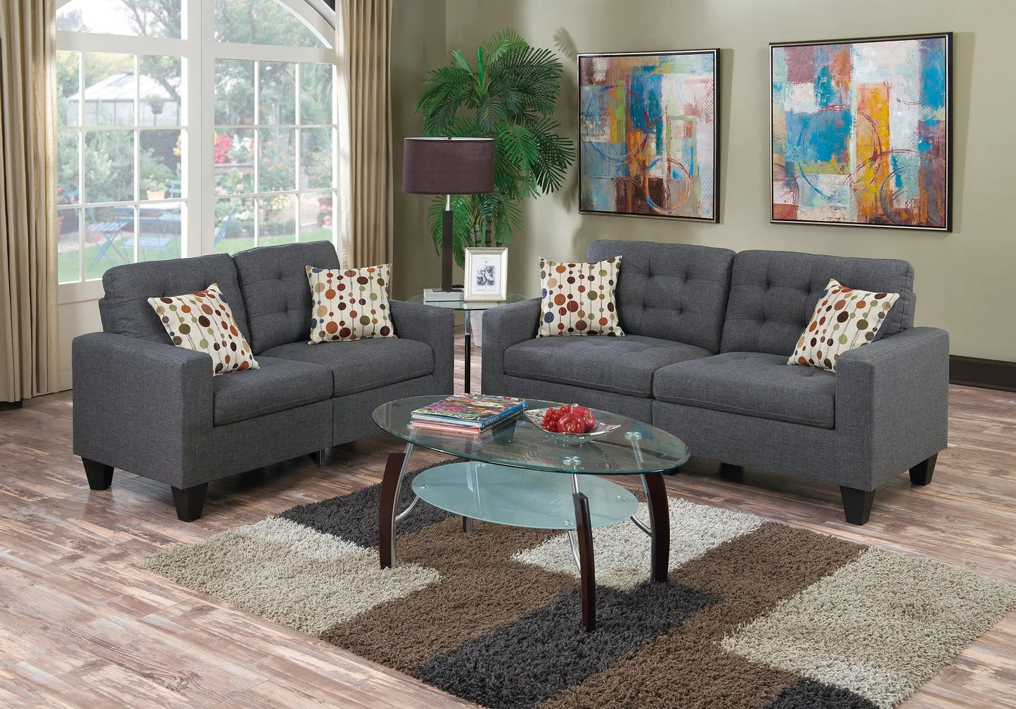 grey sofa set