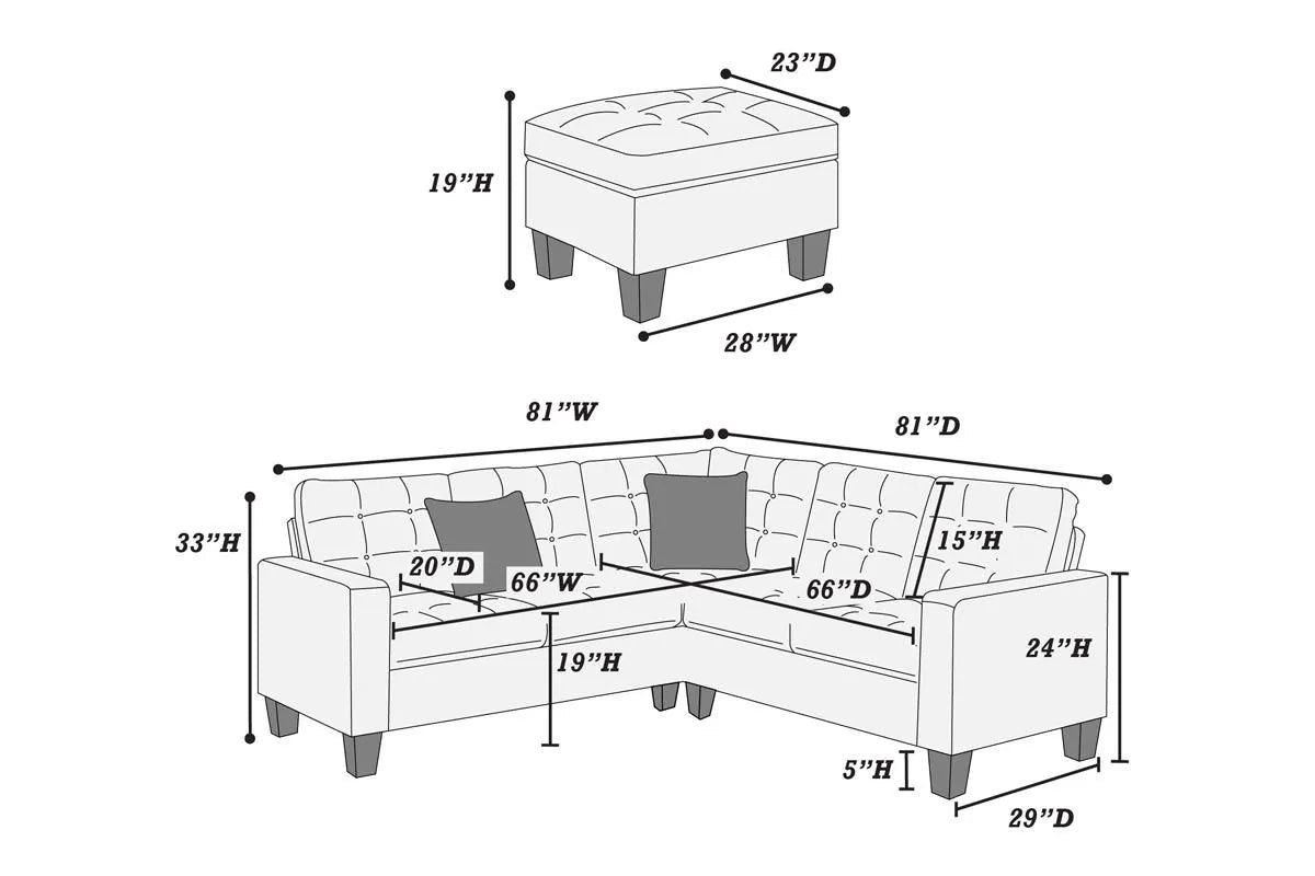 Espresso leather sofa sectional